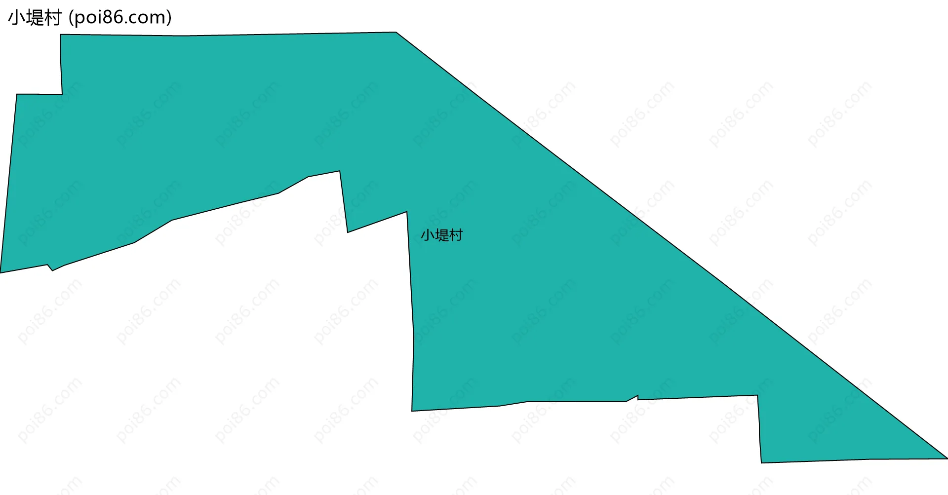 小堤村边界地图
