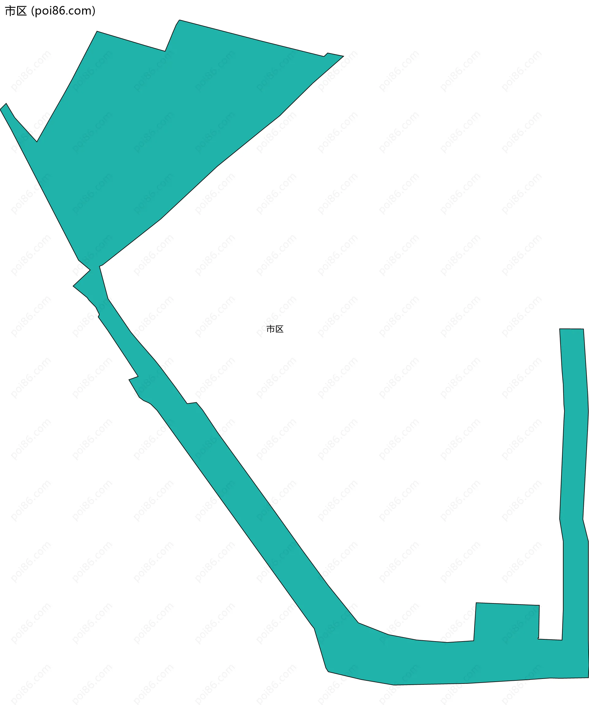 市区边界地图