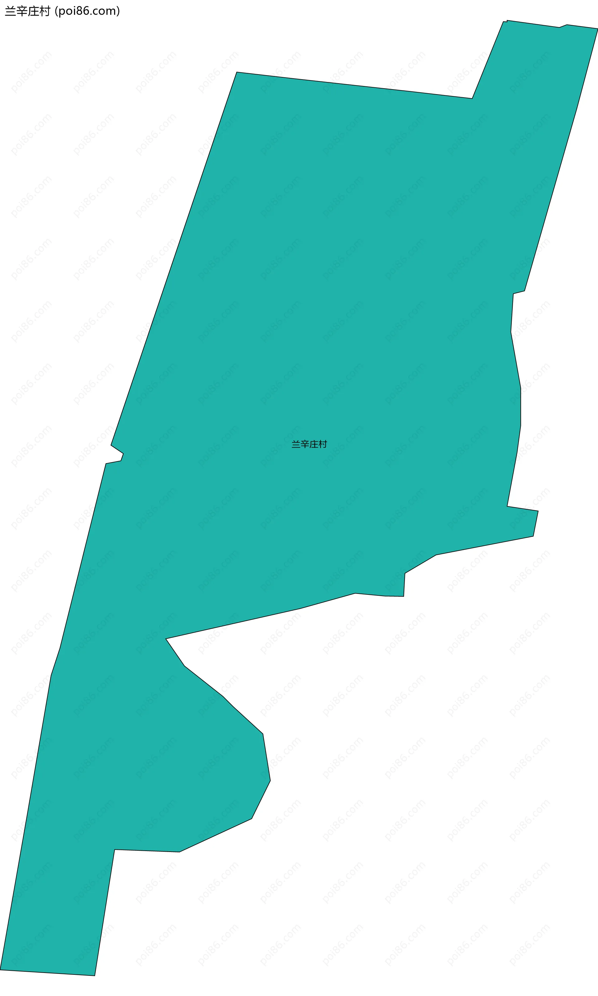 兰辛庄村边界地图