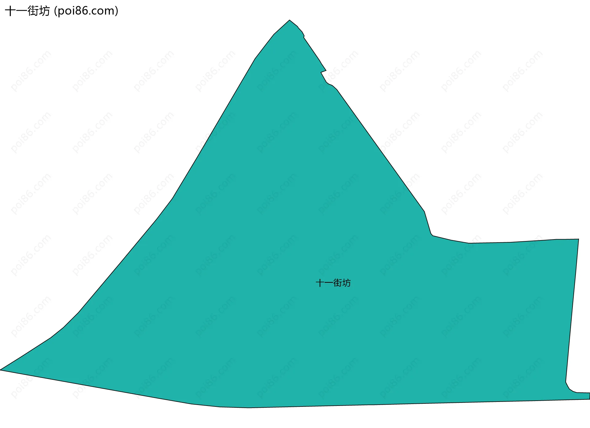 十一街坊边界地图