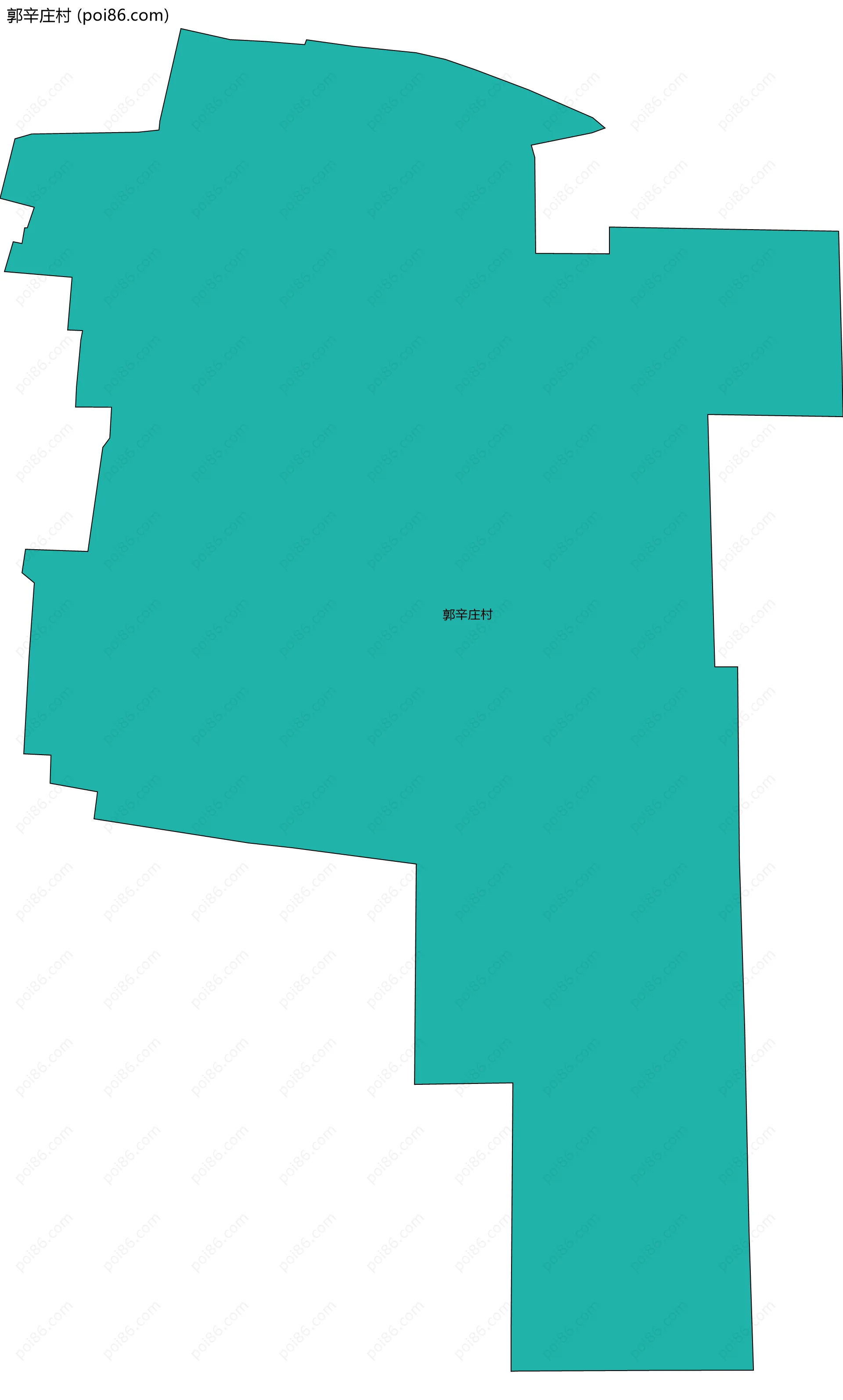 郭辛庄村边界地图