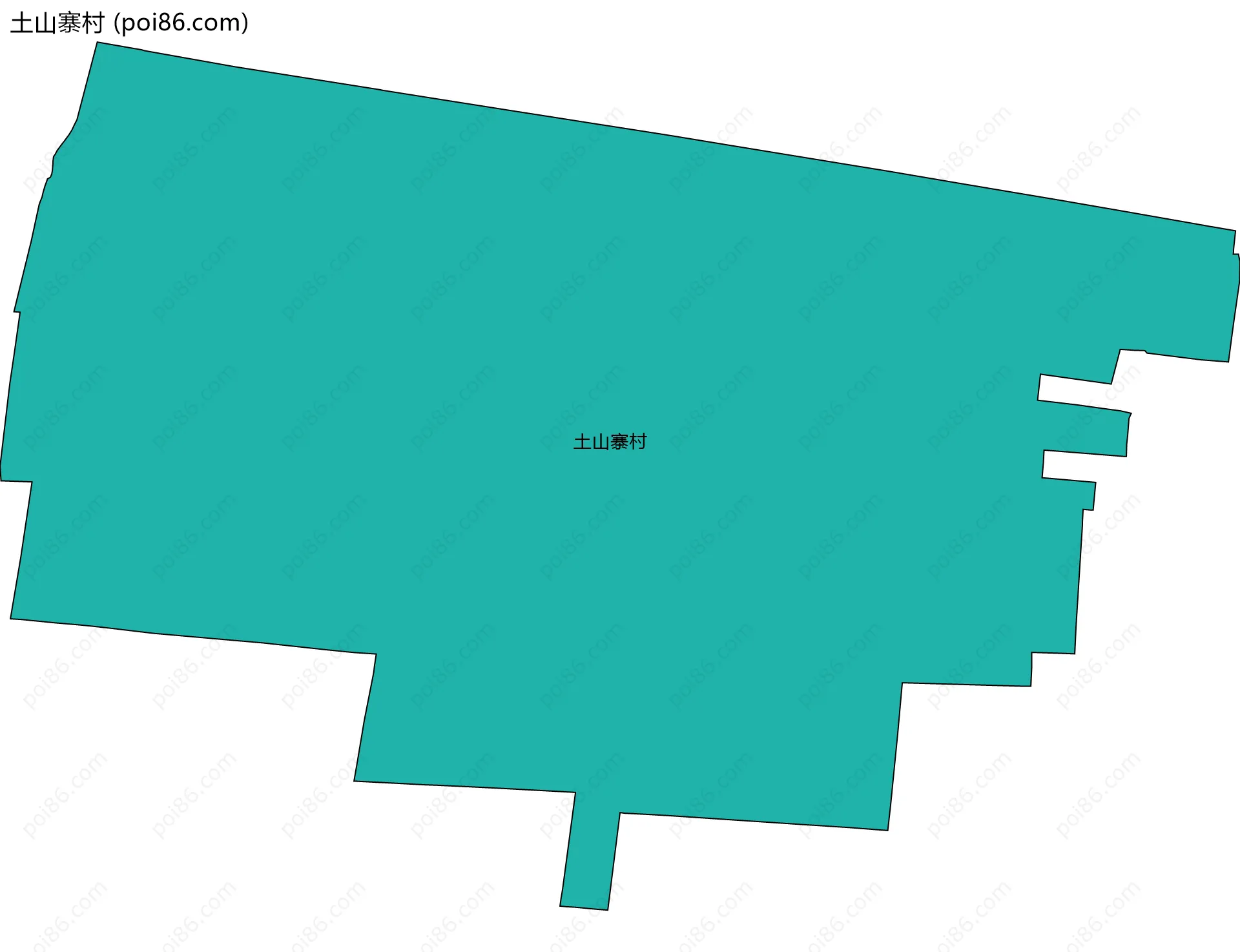 土山寨村边界地图