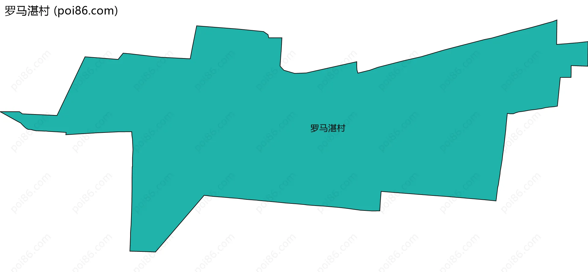 罗马湛村边界地图