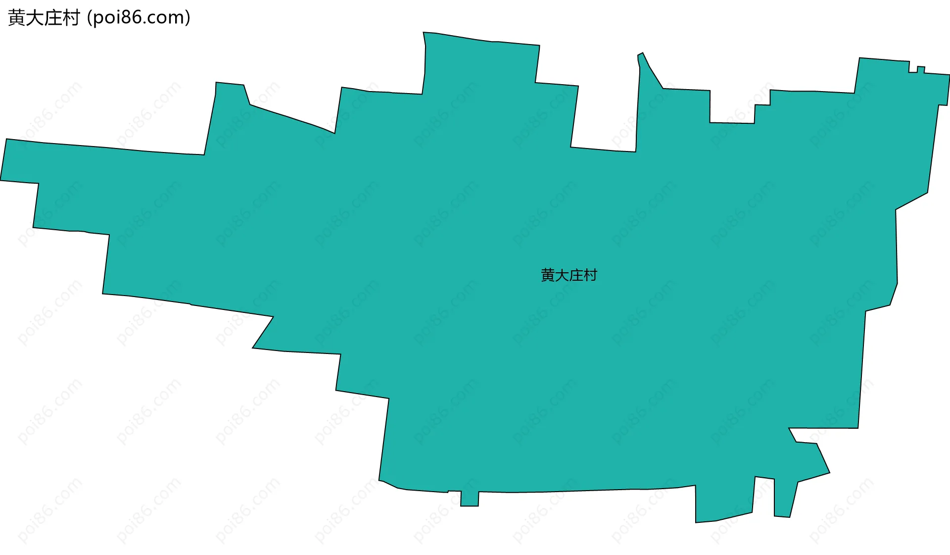 黄大庄村边界地图