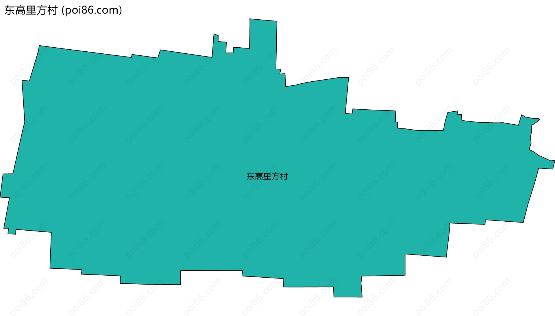 东高里方村边界地图