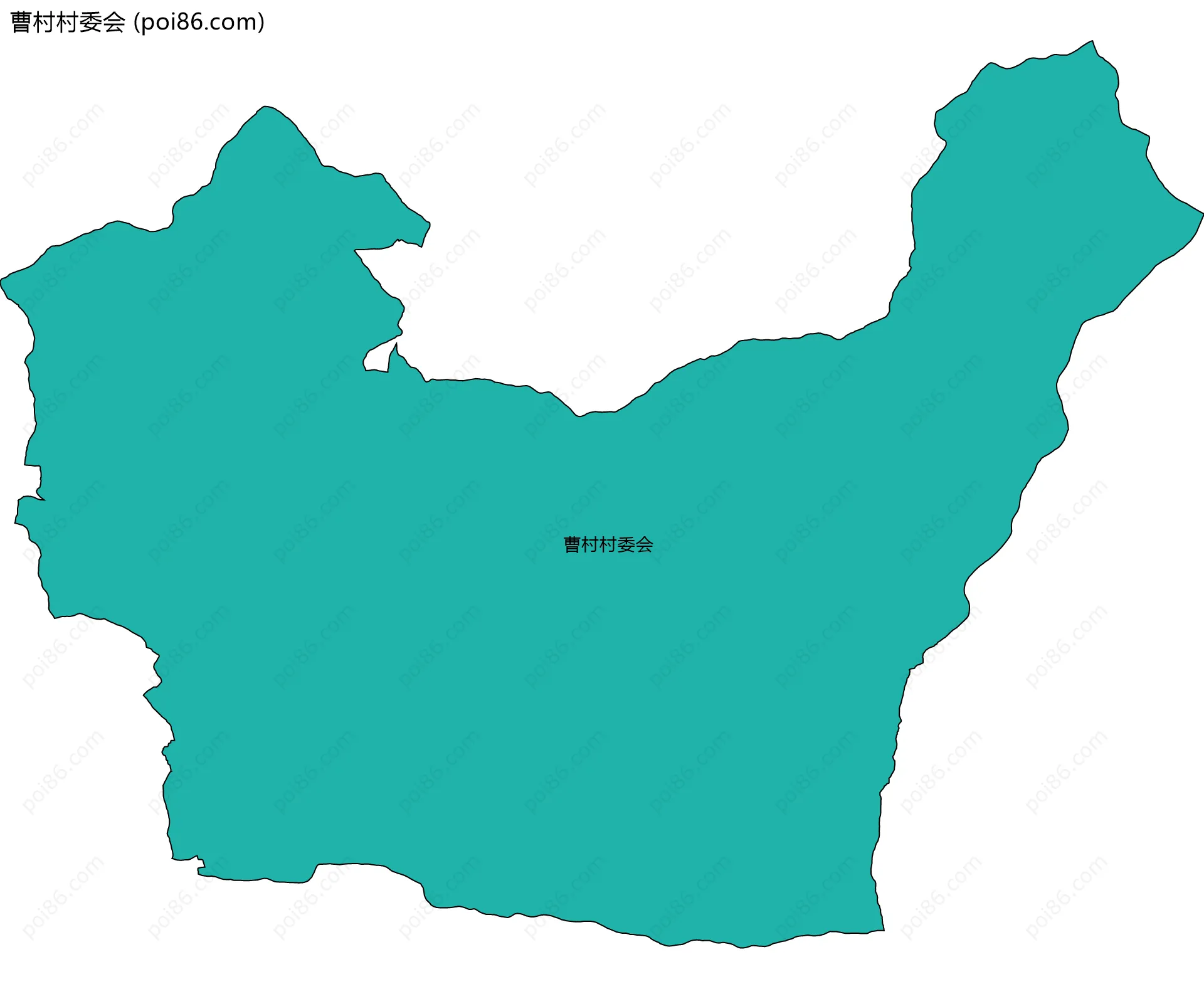 曹村村委会边界地图