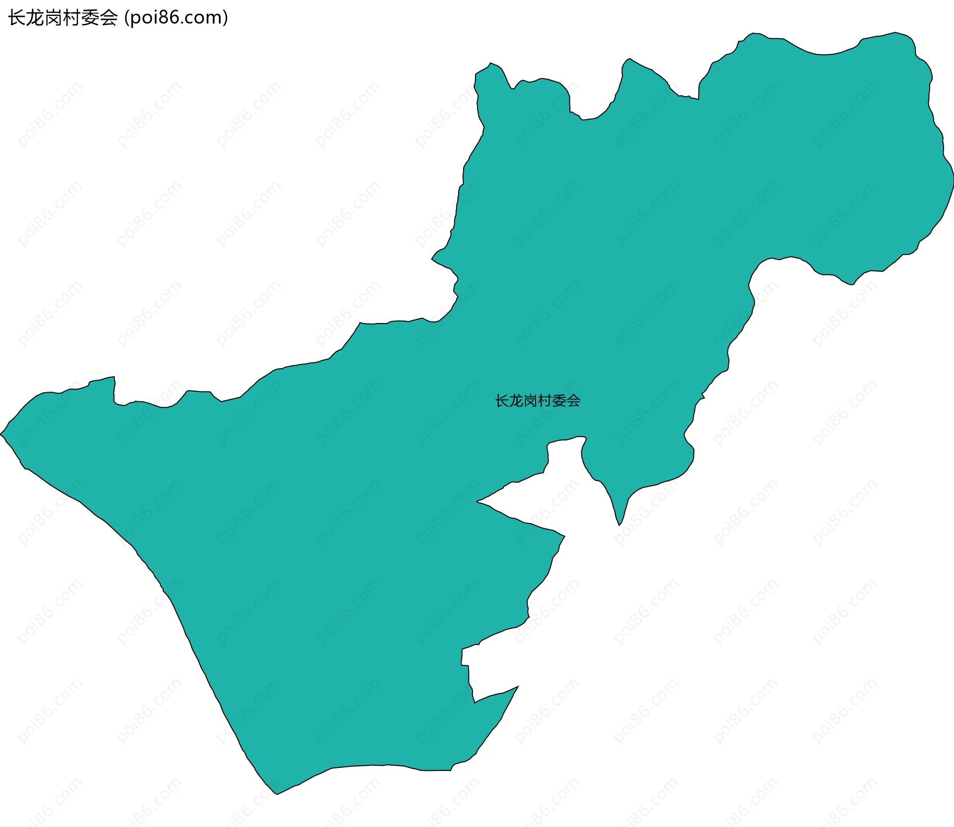 长龙岗村委会边界地图