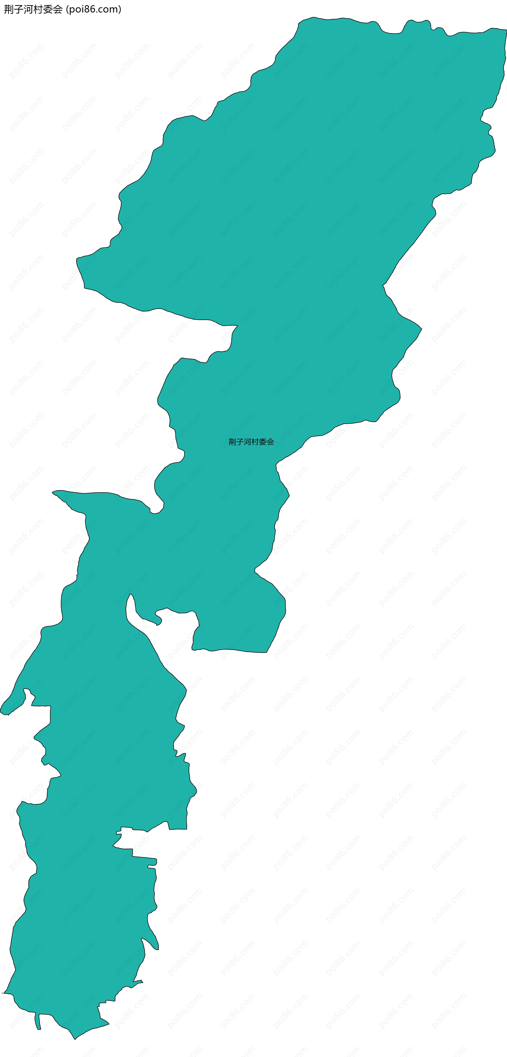 荆子河村委会边界地图