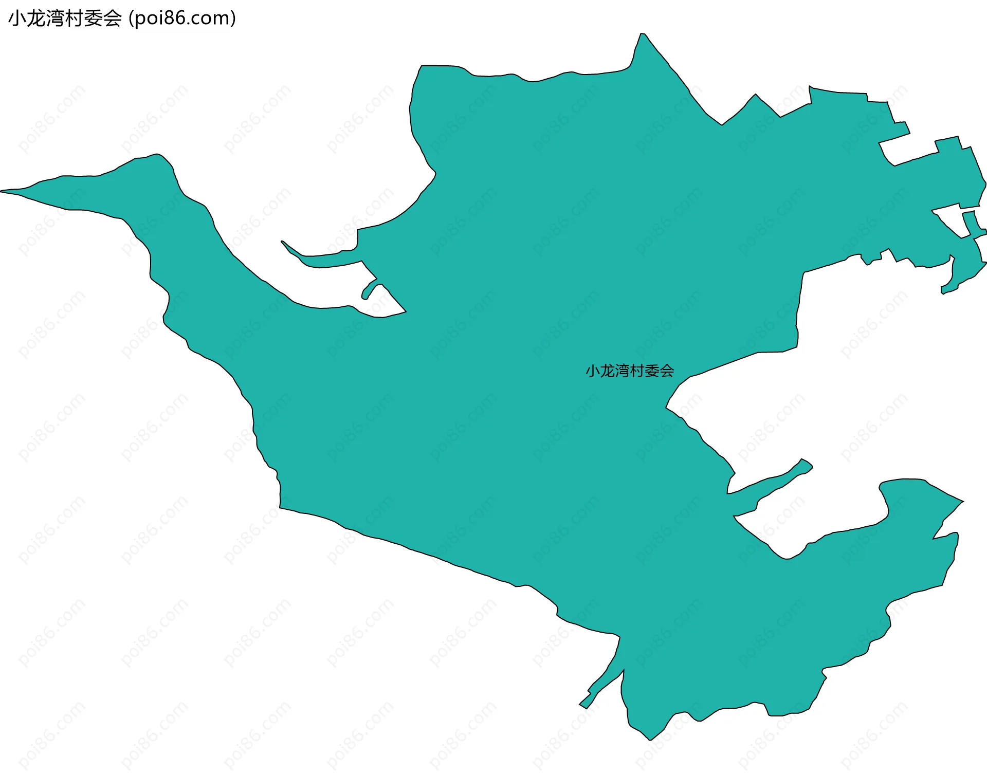 小龙湾村委会边界地图