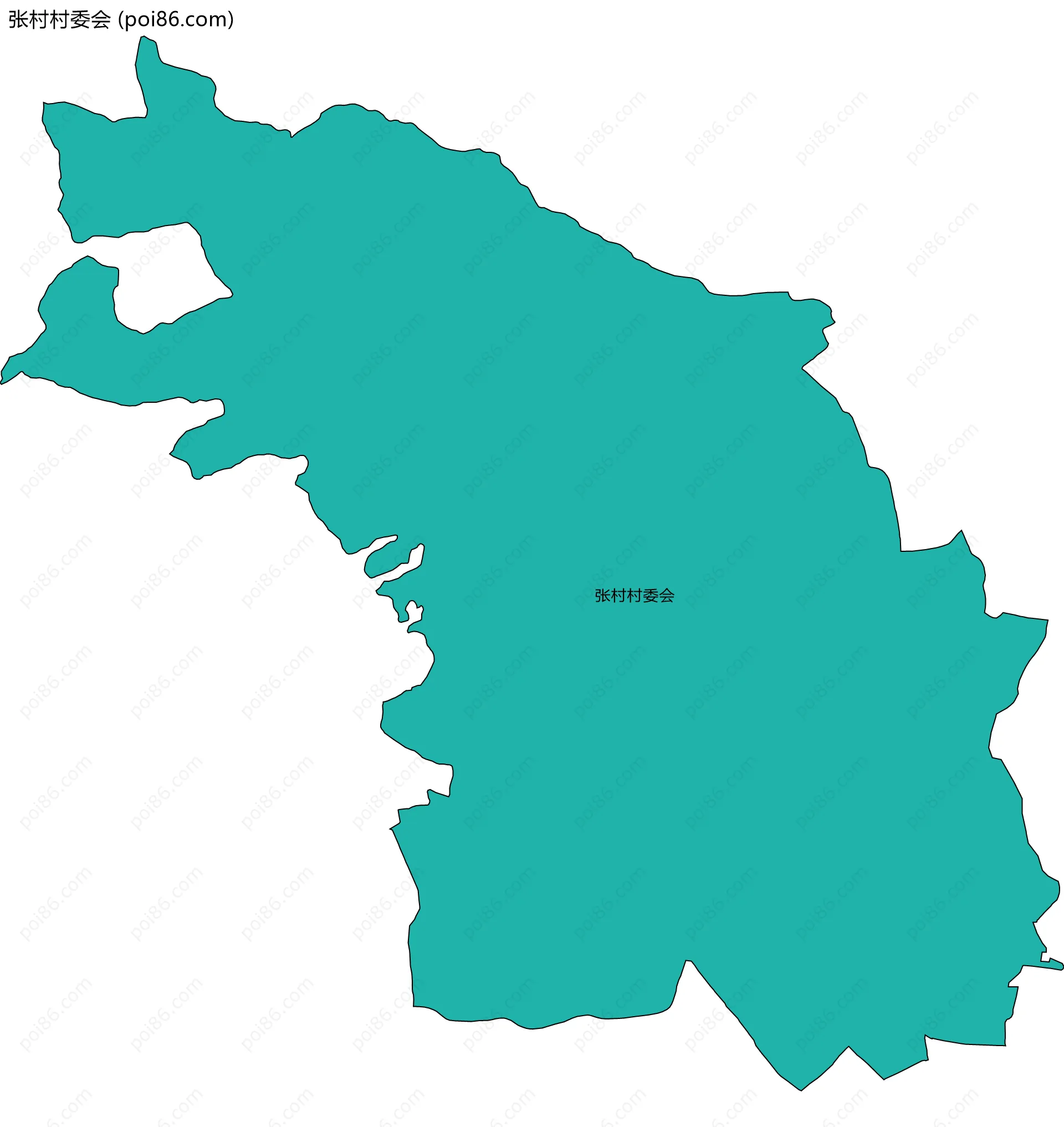 张村村委会边界地图