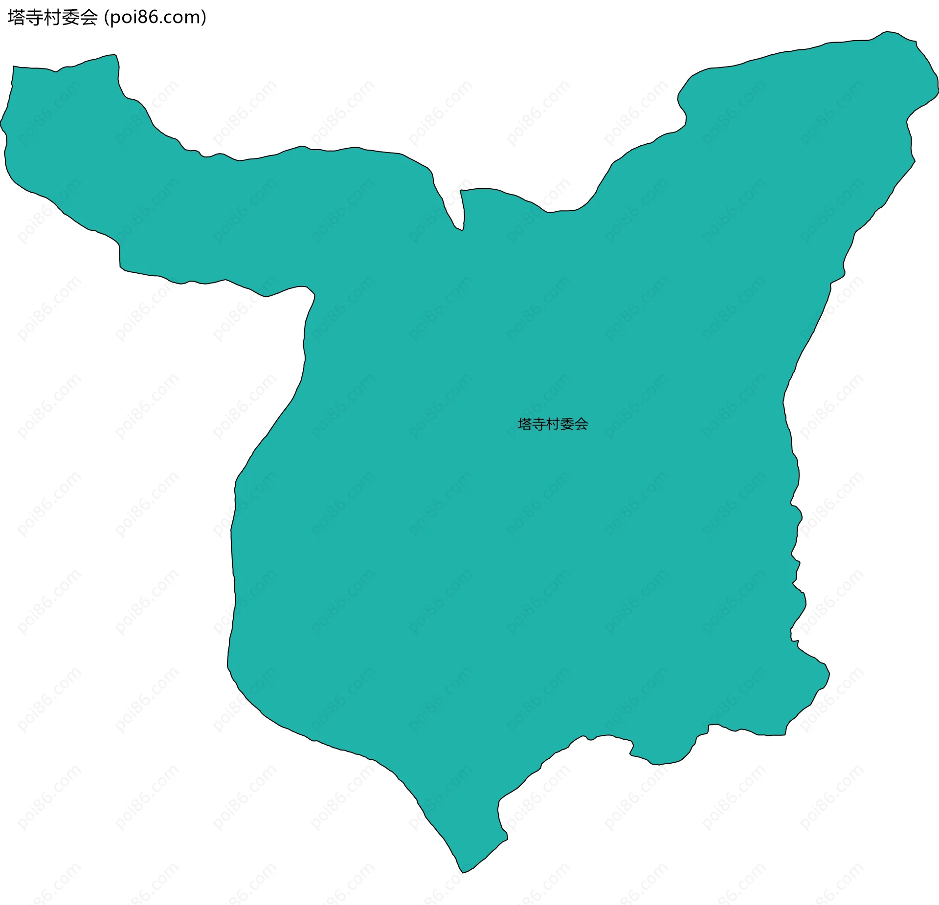 塔寺村委会边界地图