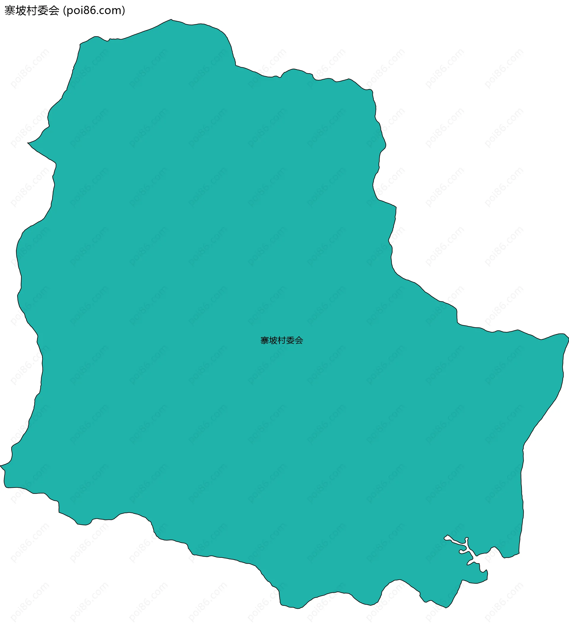 寨坡村委会边界地图