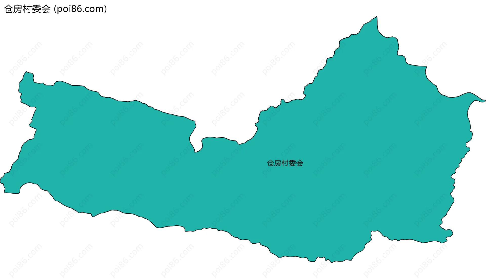 仓房村委会边界地图