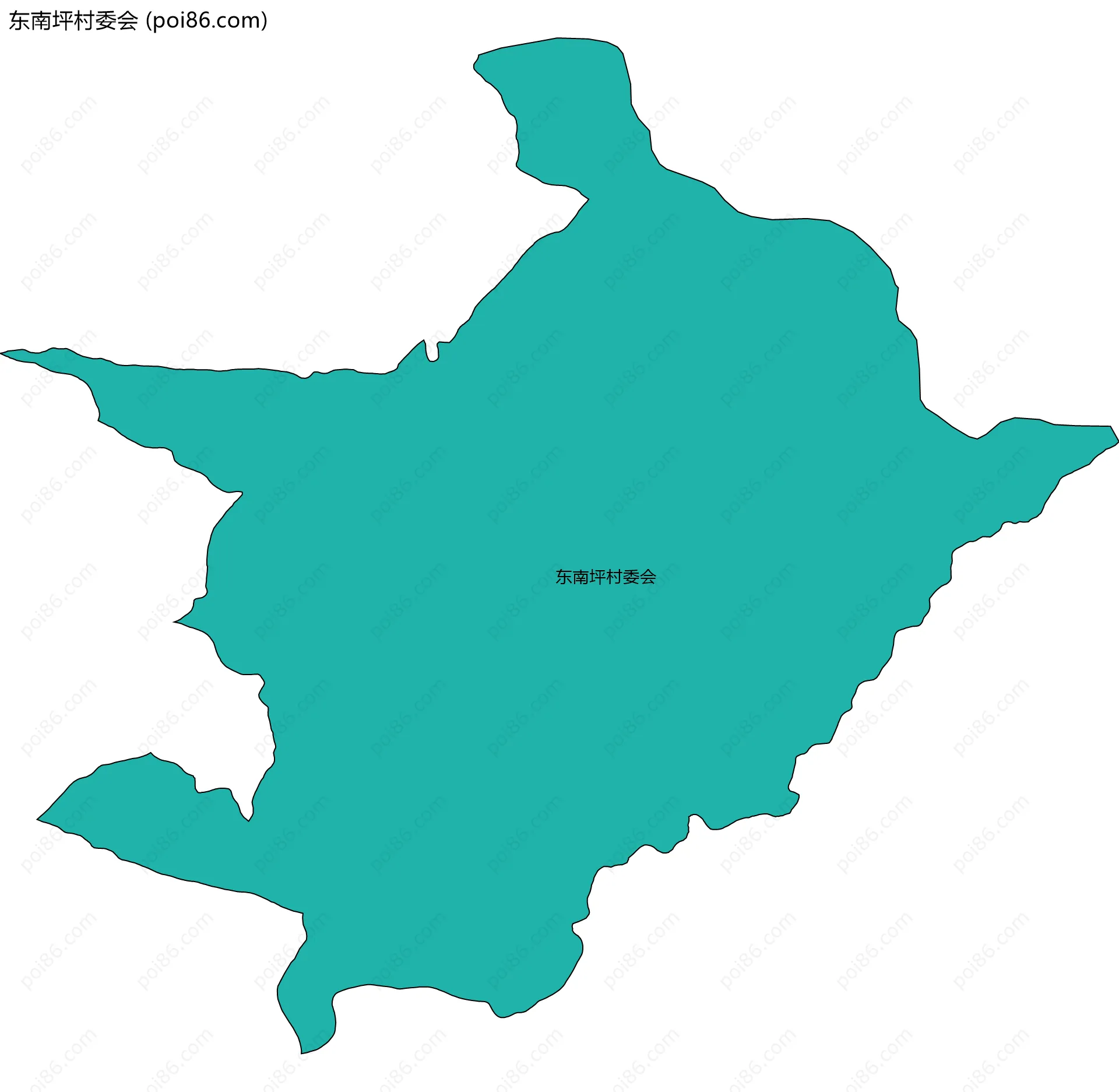 东南坪村委会边界地图