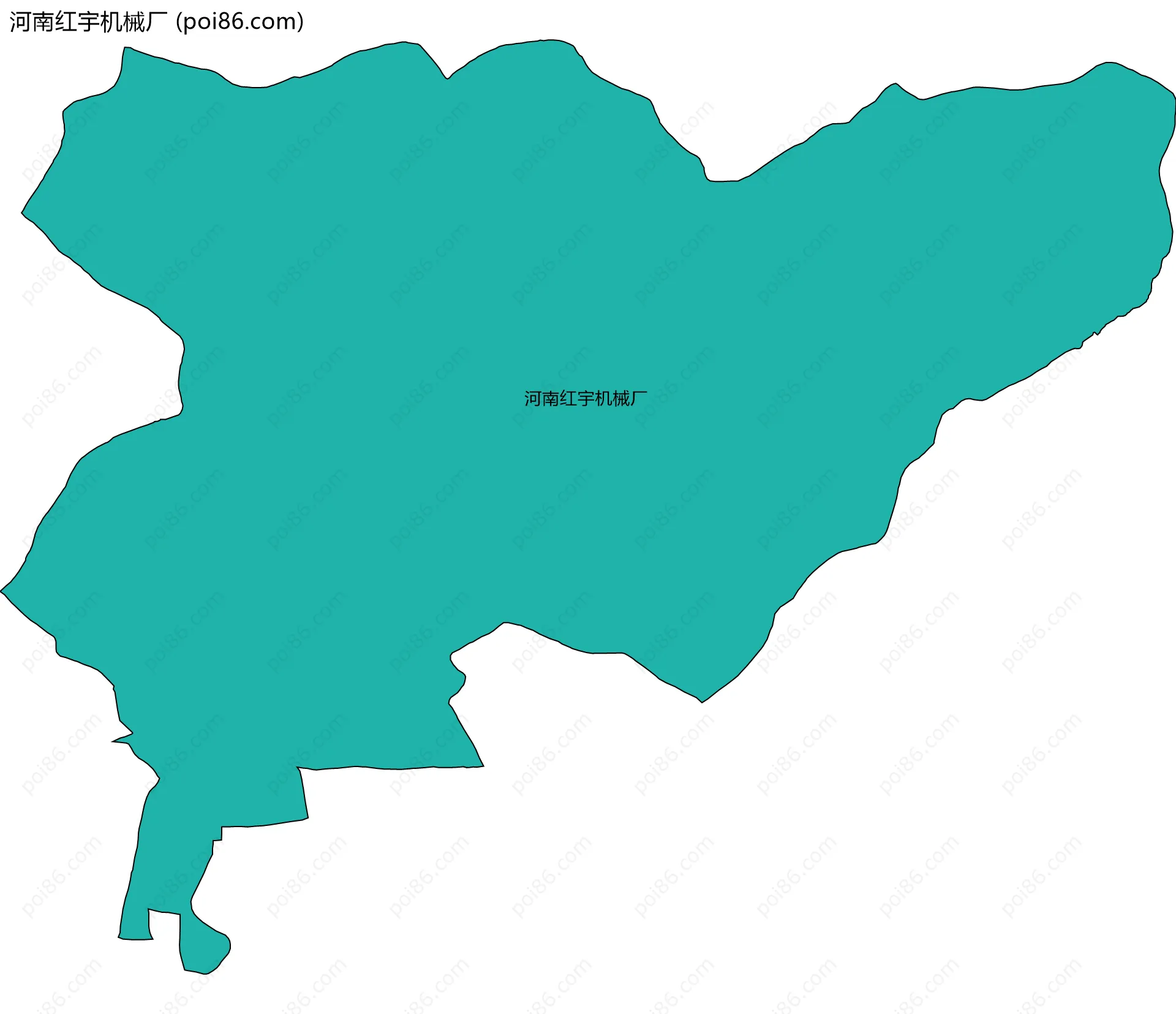 河南红宇机械厂边界地图