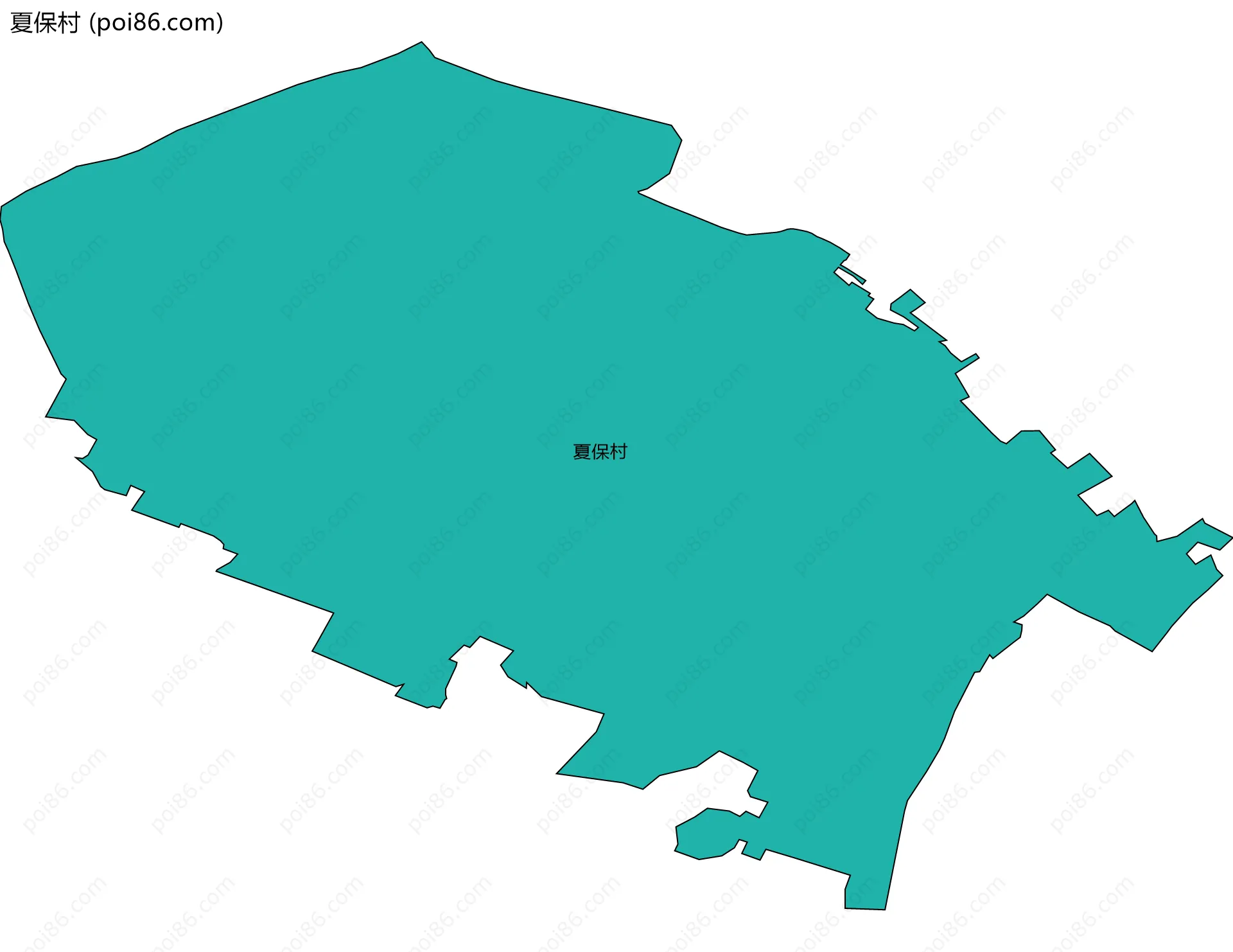 夏保村边界地图