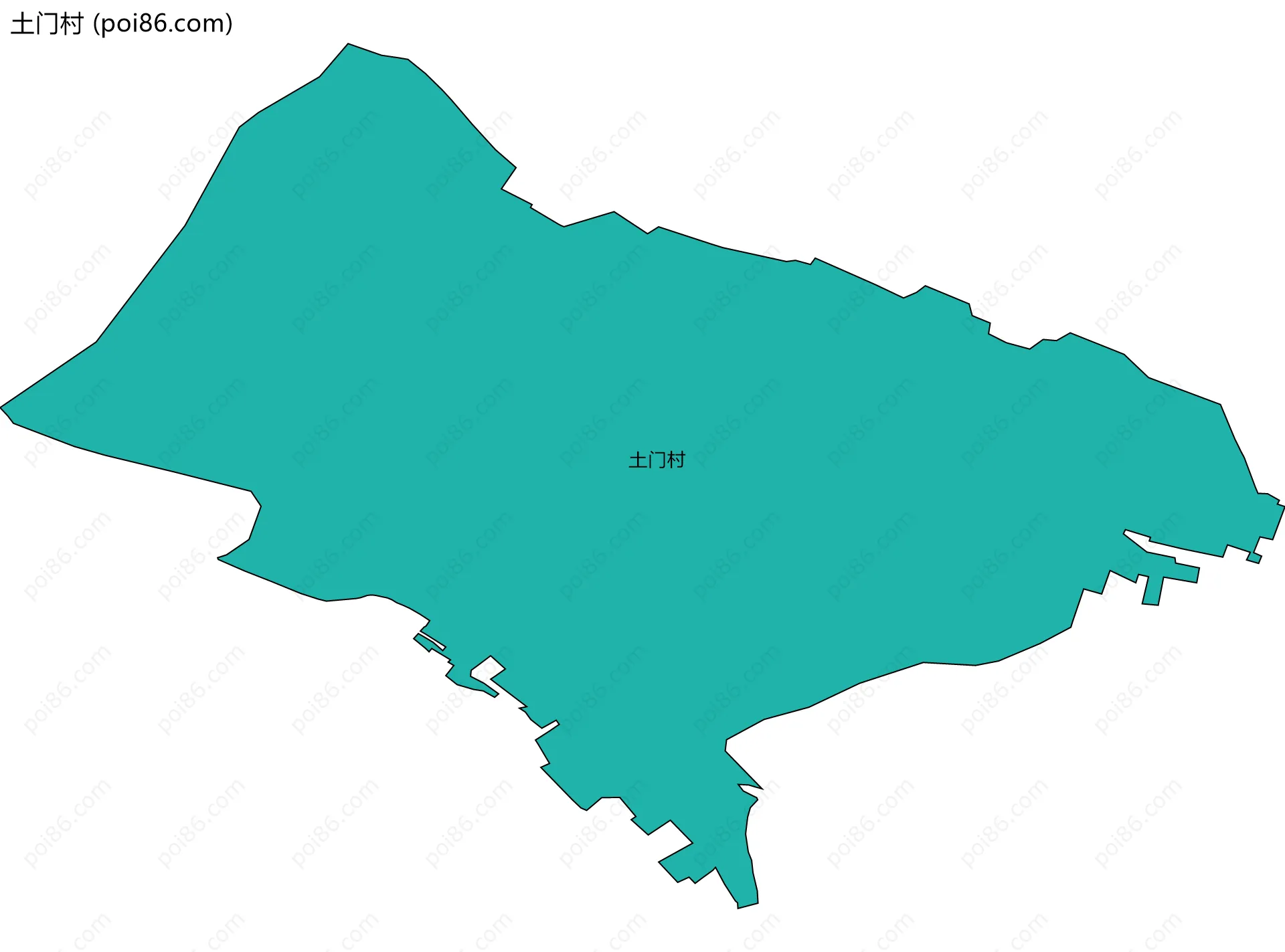 土门村边界地图