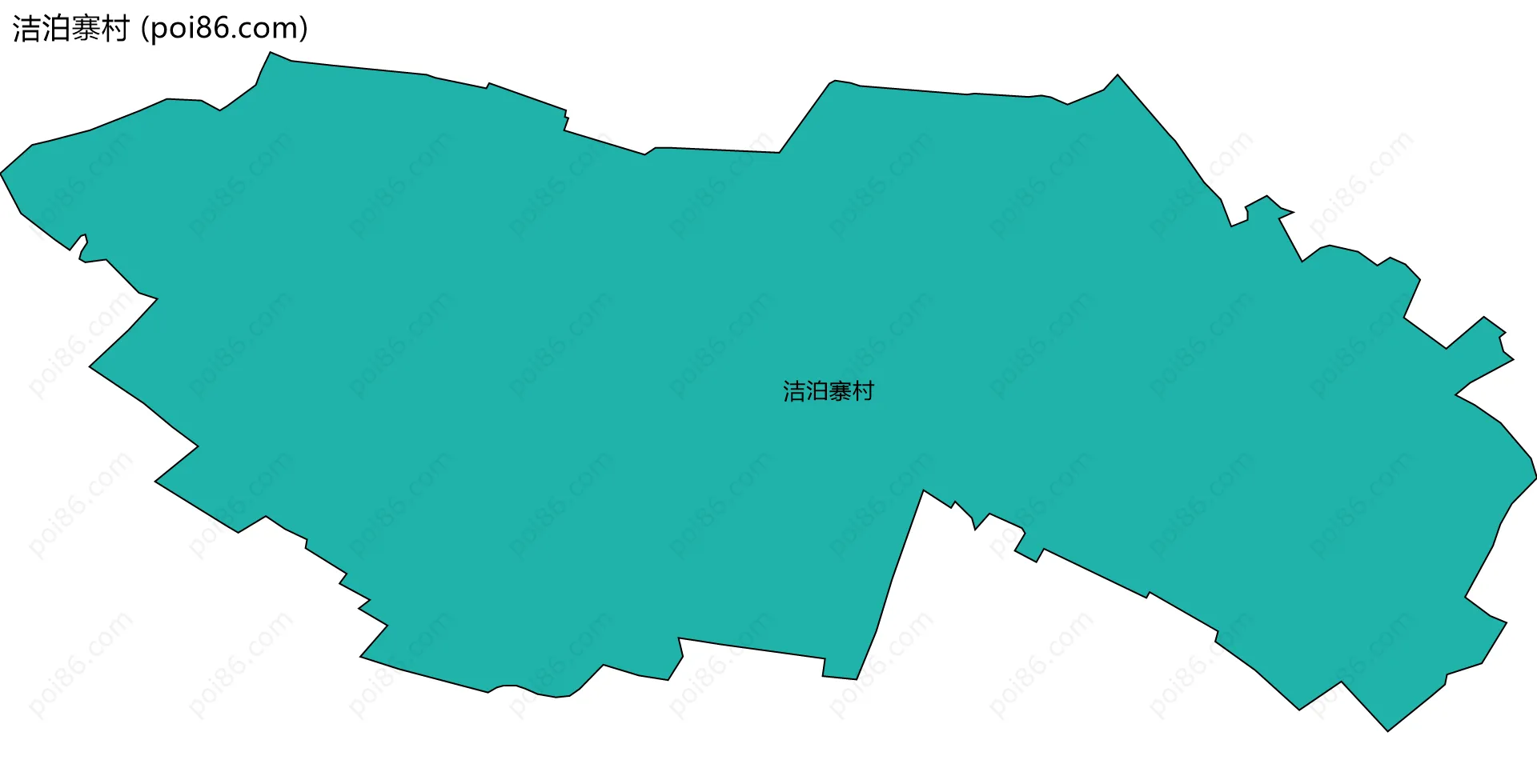 洁泊寨村边界地图