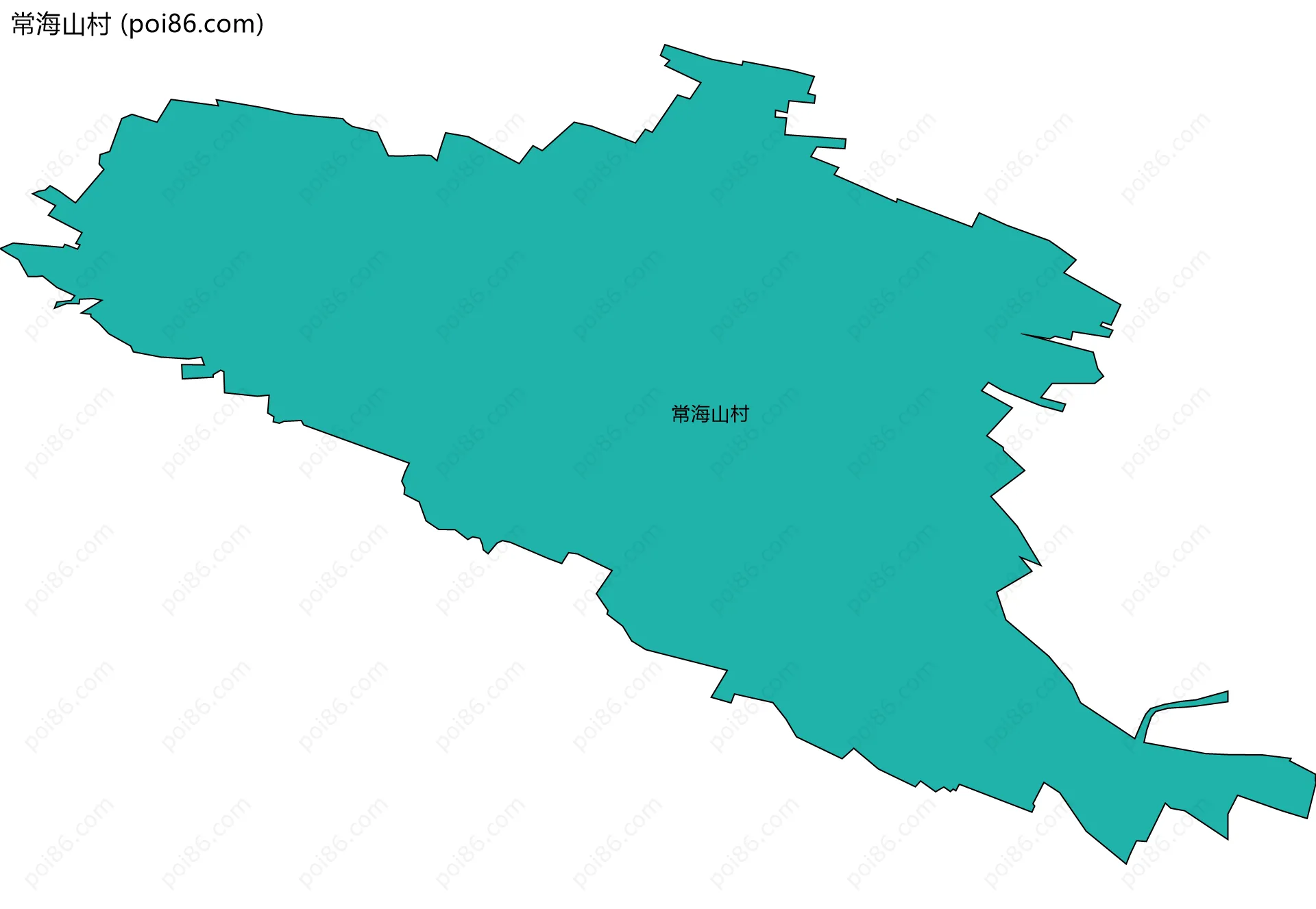 常海山村边界地图