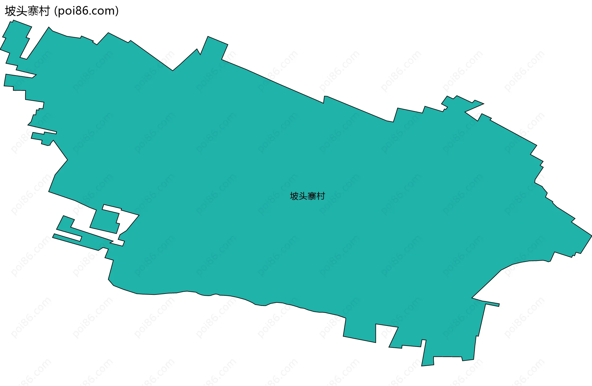坡头寨村边界地图