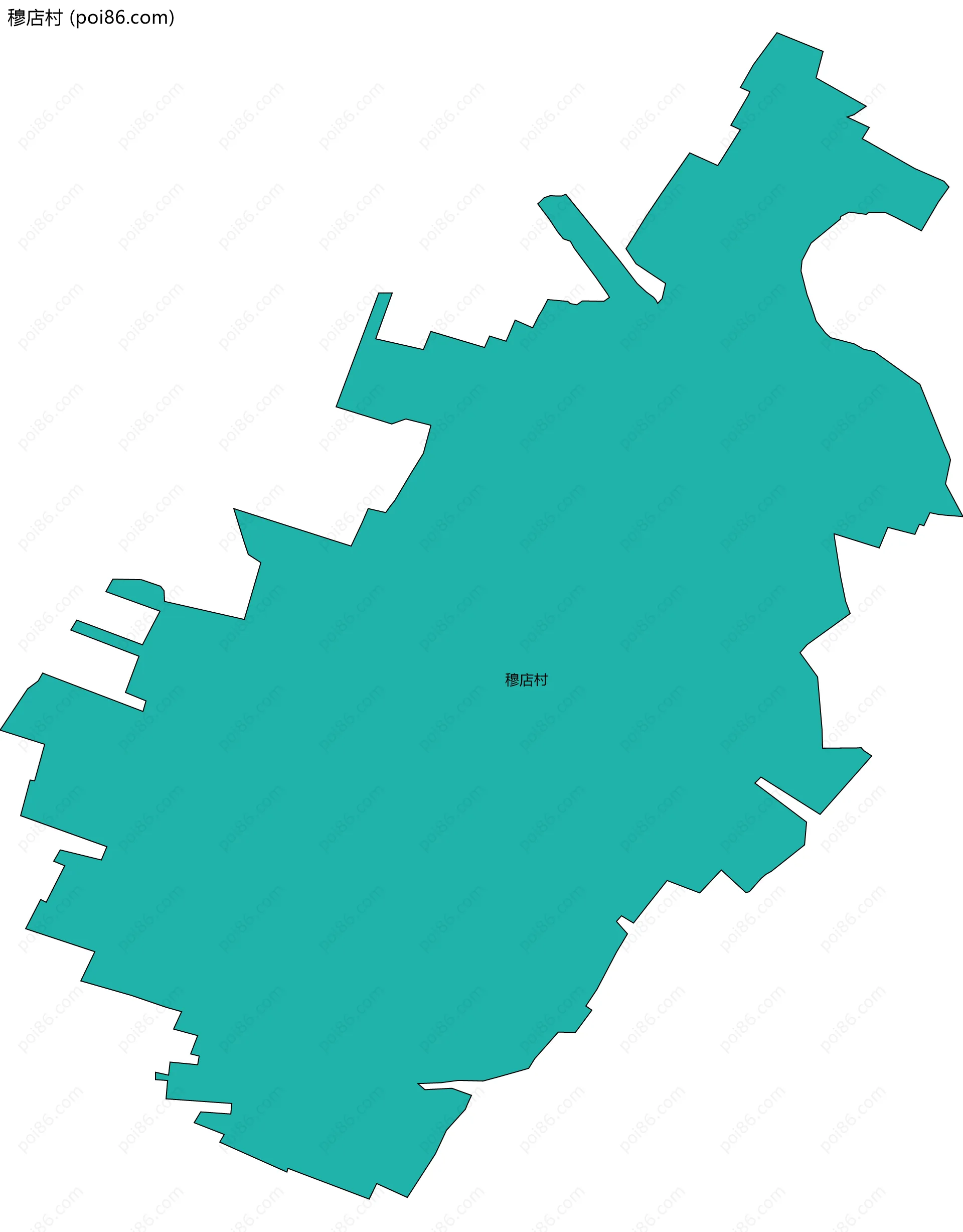 穆店村边界地图