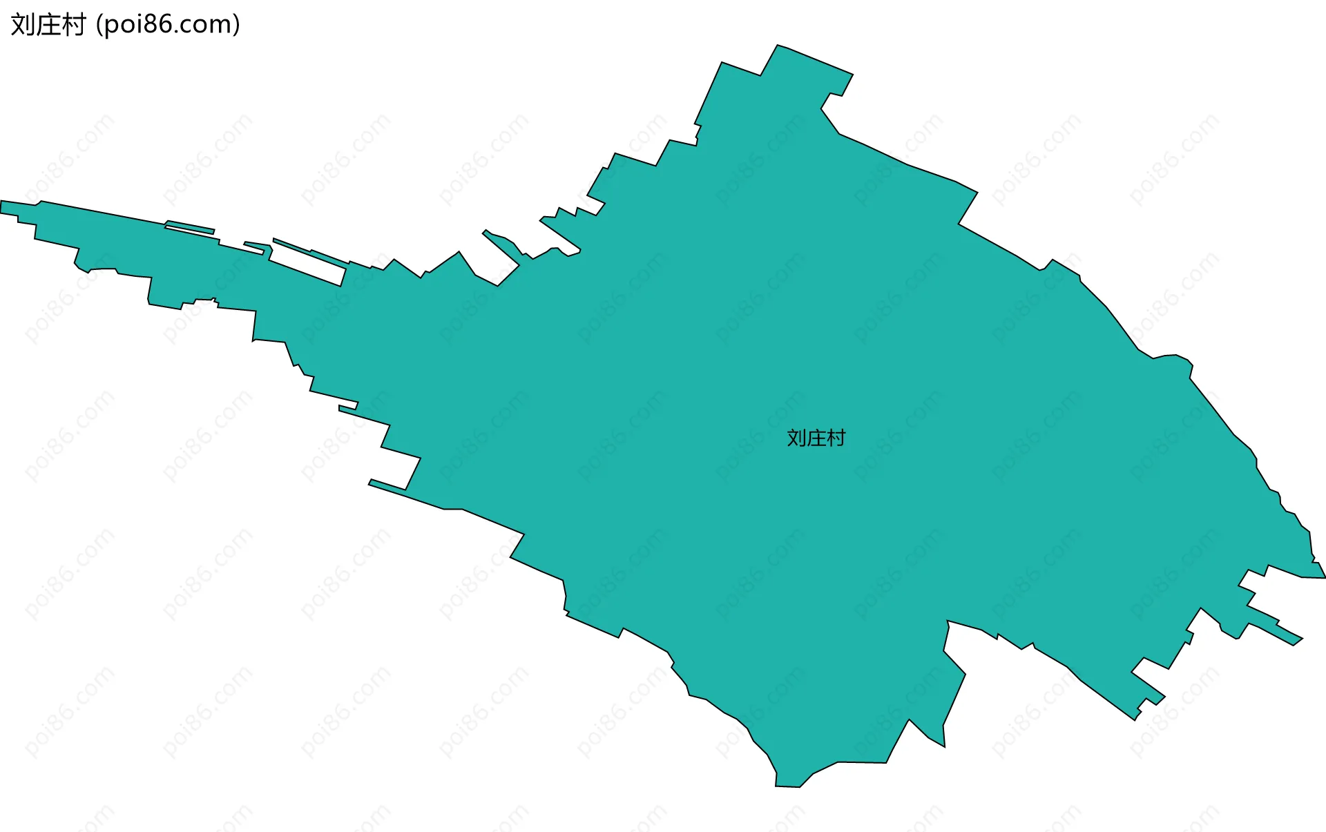 刘庄村边界地图