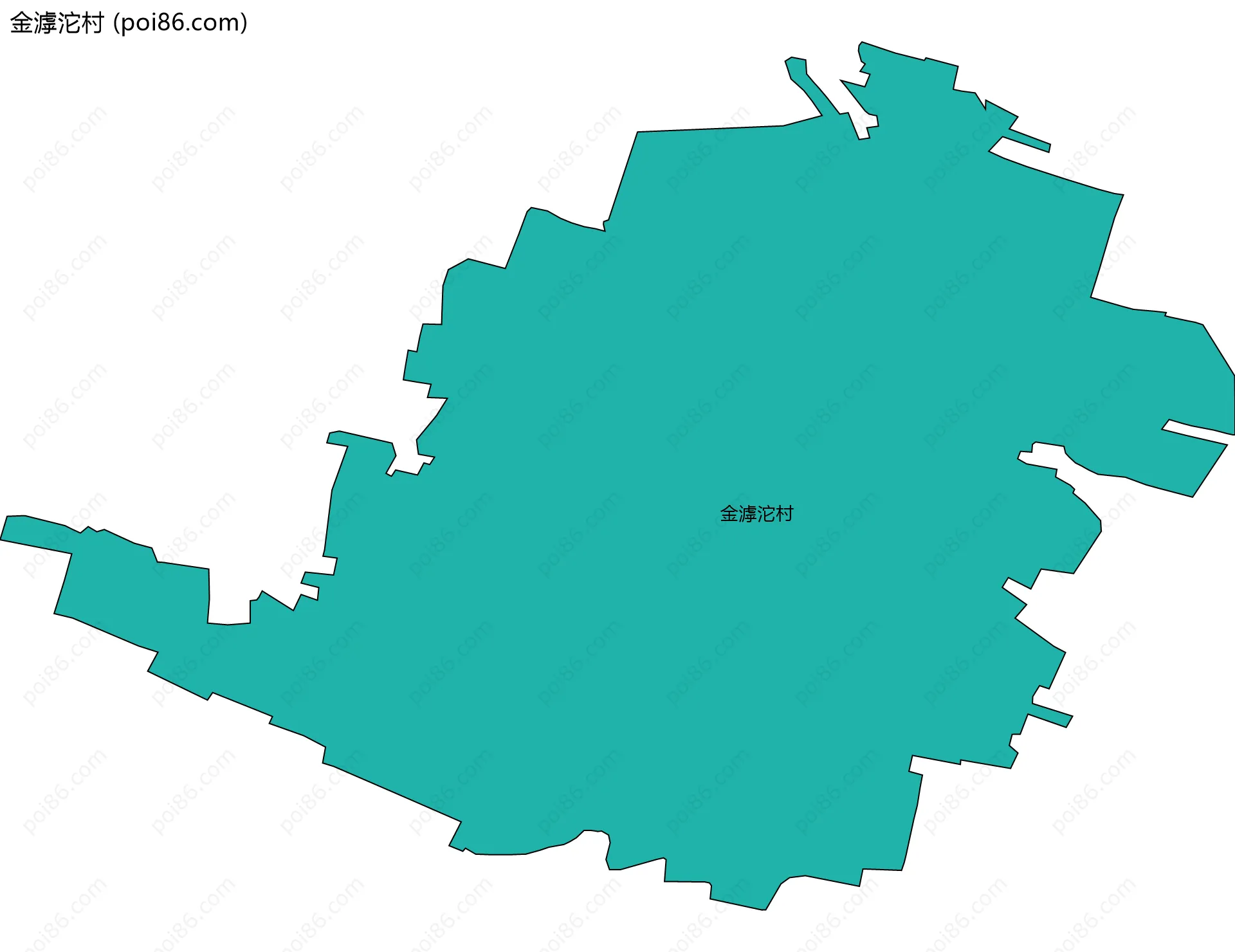 金滹沱村边界地图