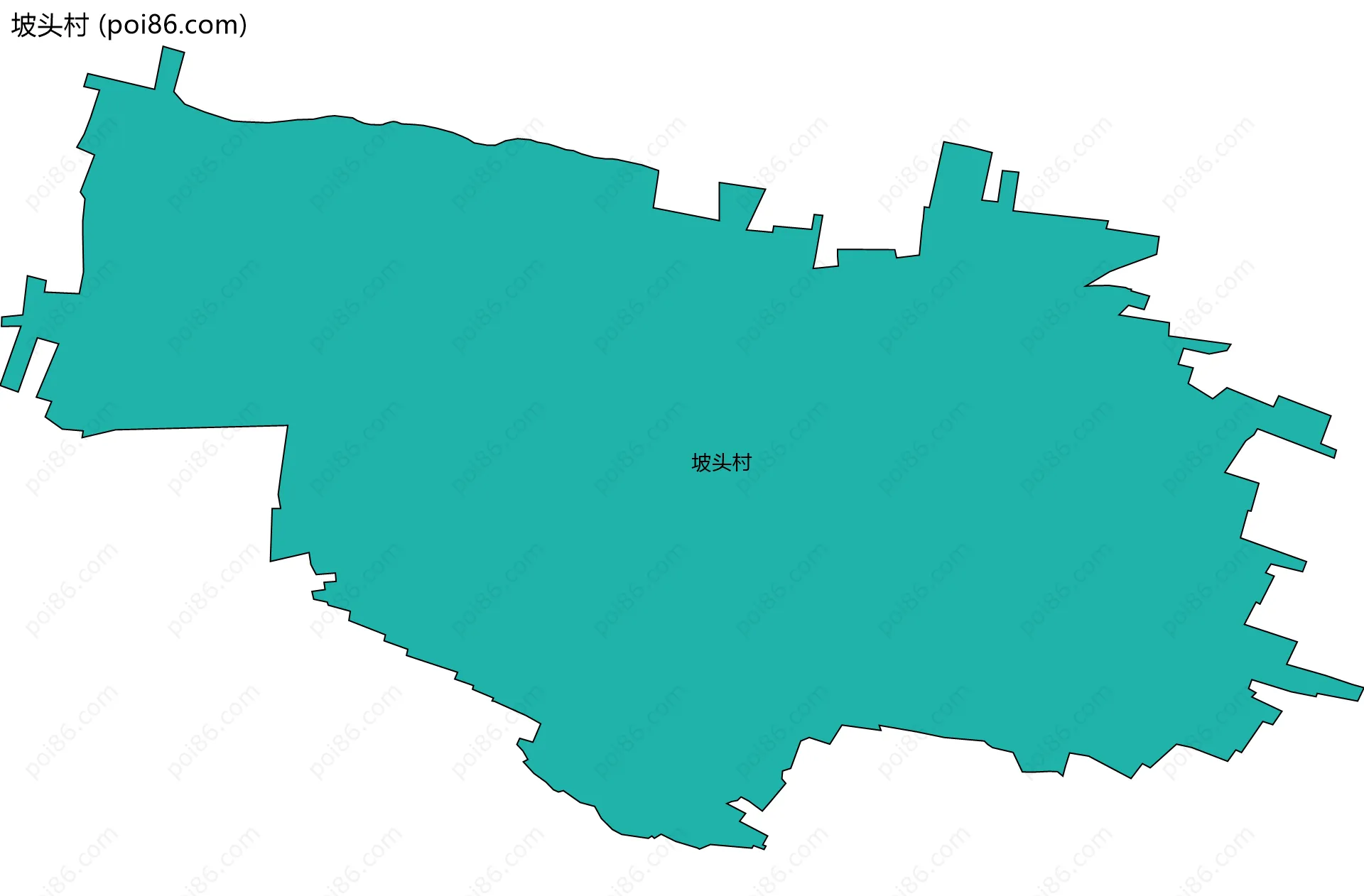 坡头村边界地图
