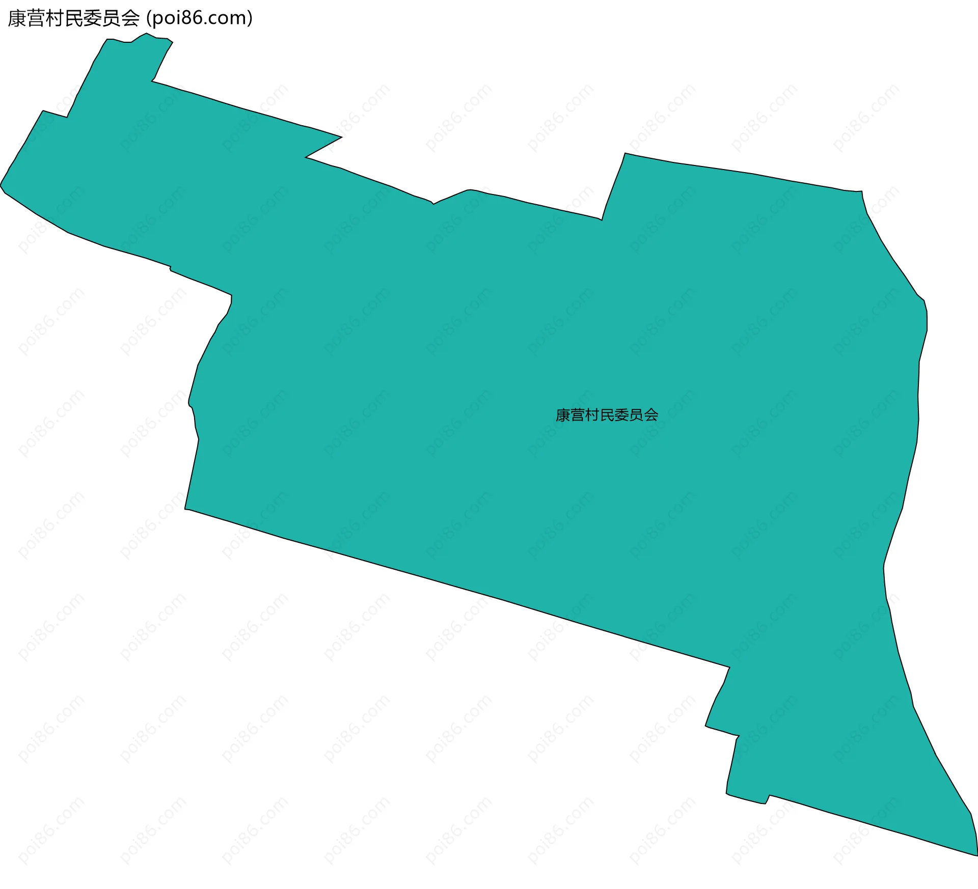 康营村民委员会边界地图