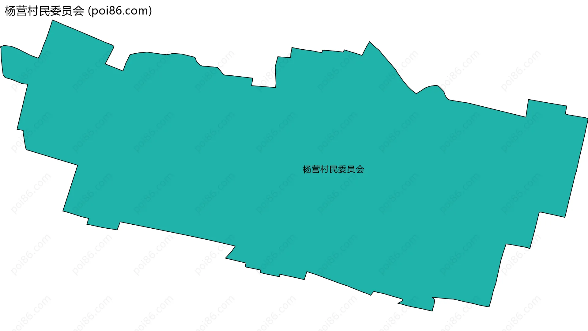 杨营村民委员会边界地图