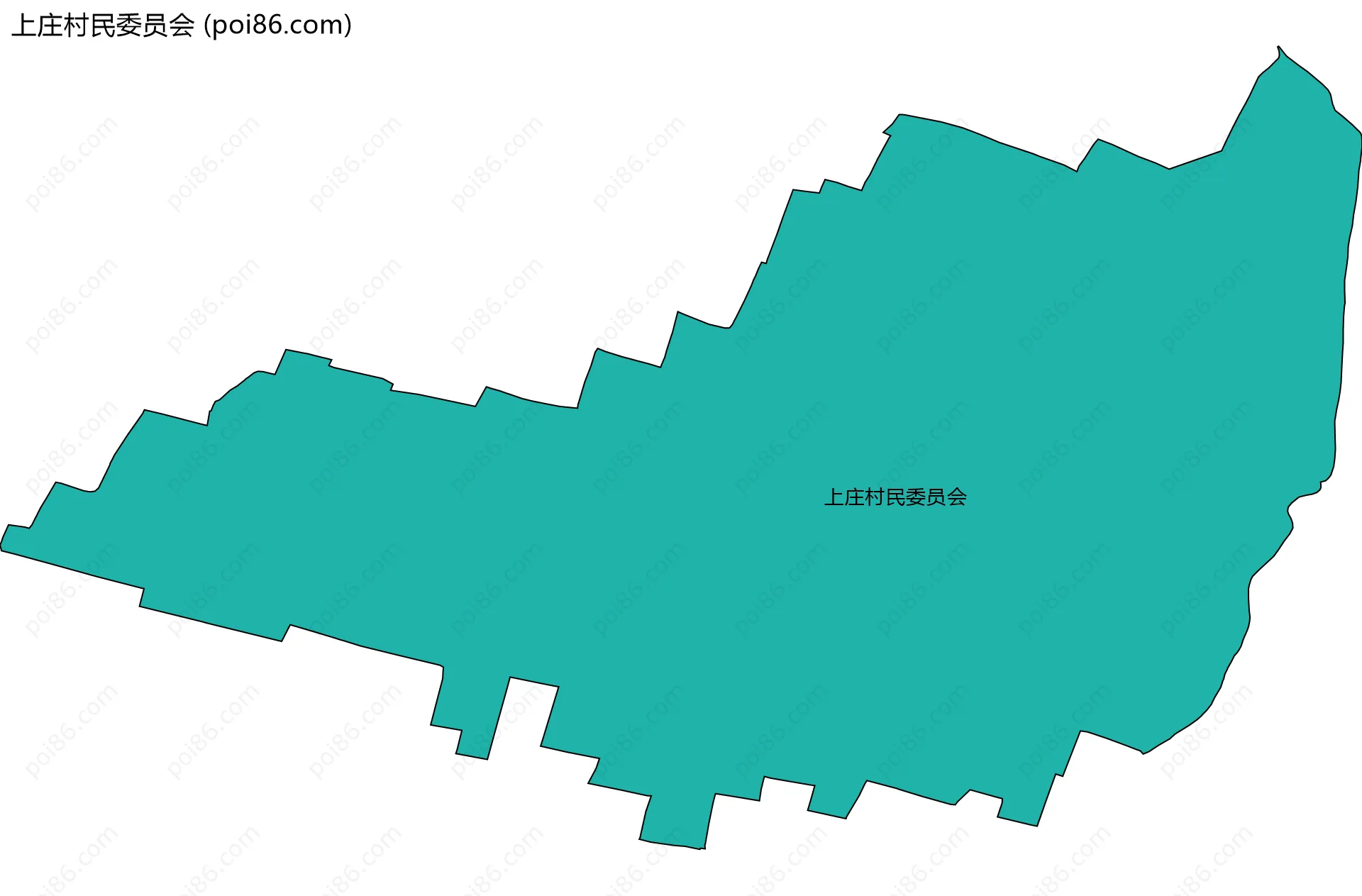 上庄村民委员会边界地图