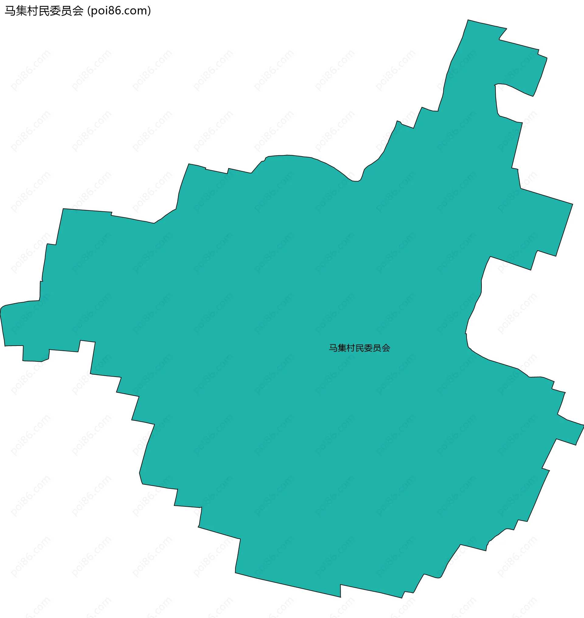 马集村民委员会边界地图