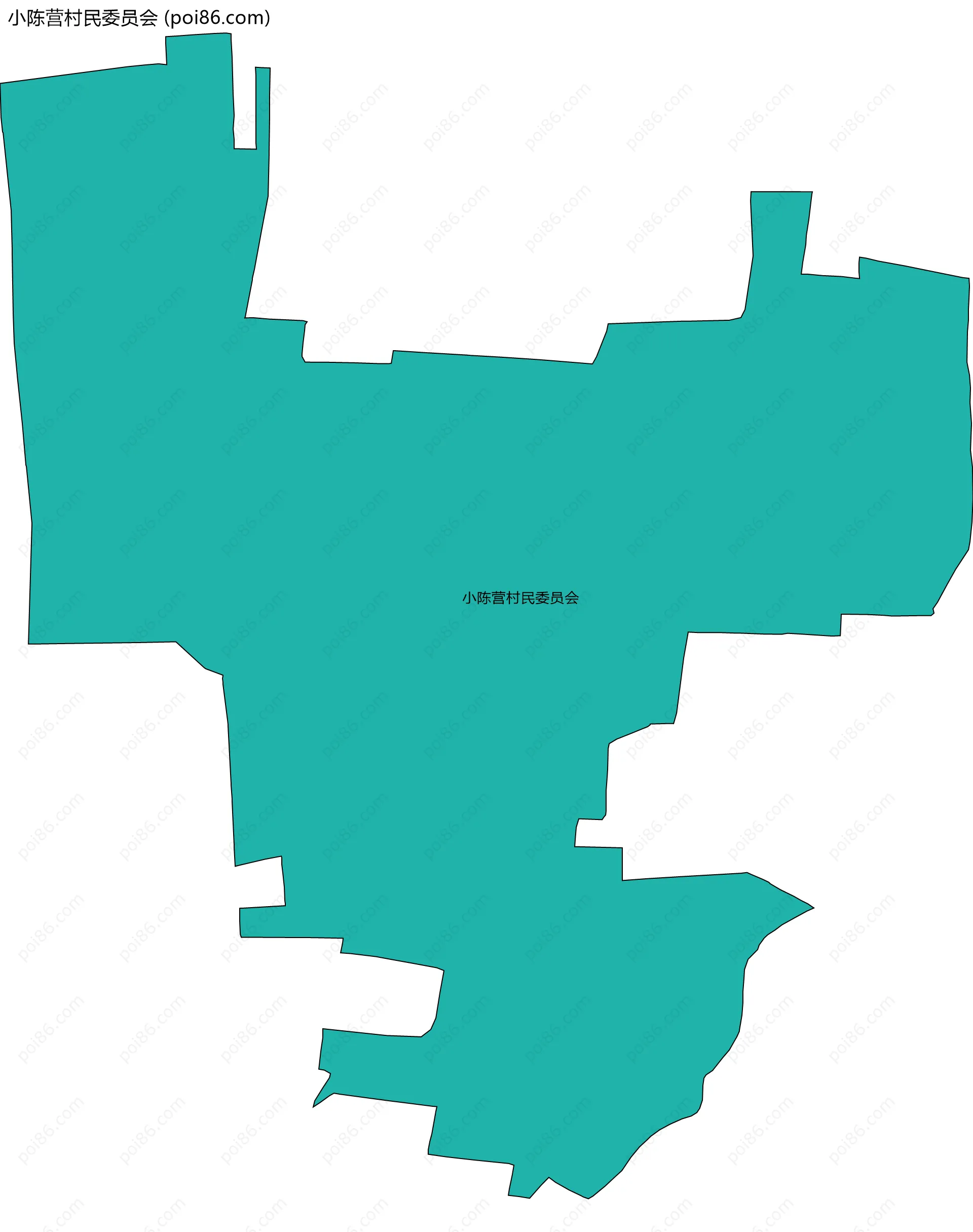 小陈营村民委员会边界地图