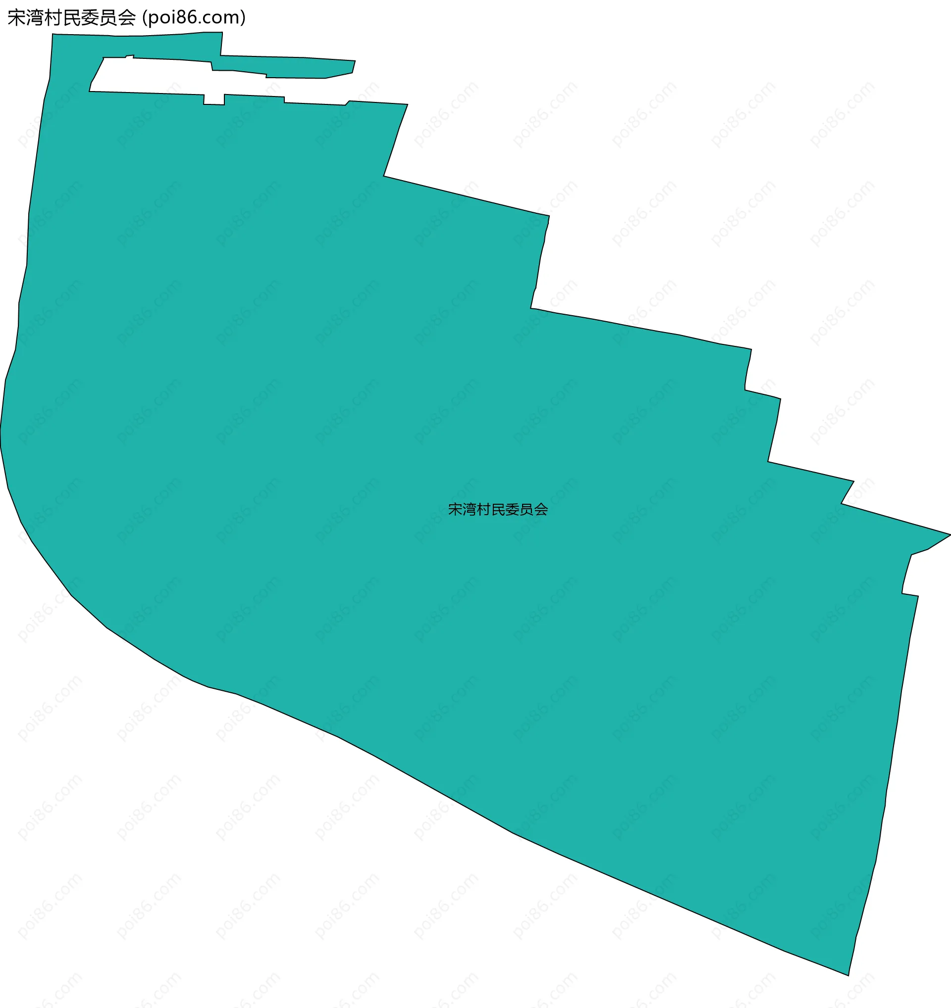 宋湾村民委员会边界地图