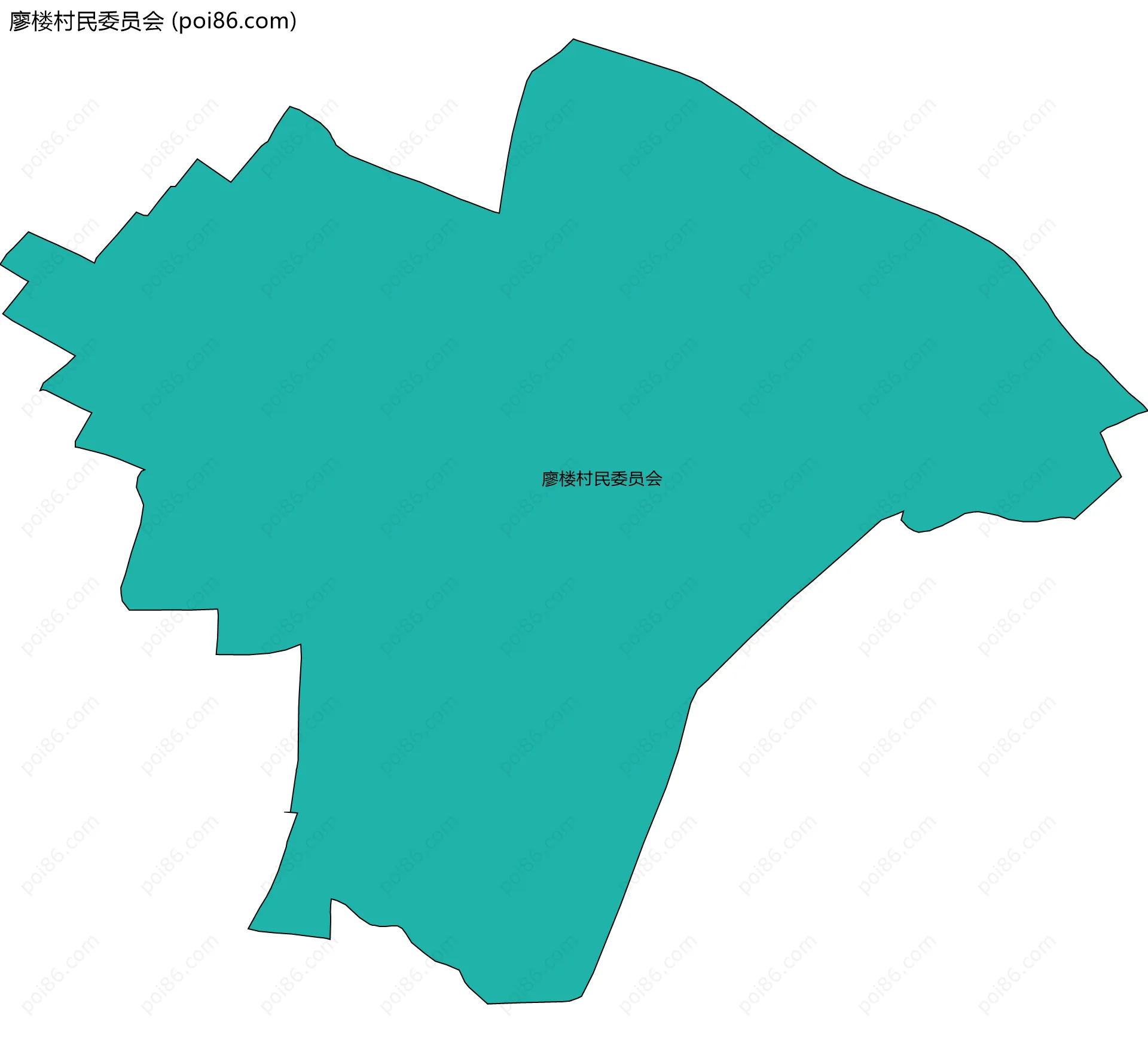 廖楼村民委员会边界地图