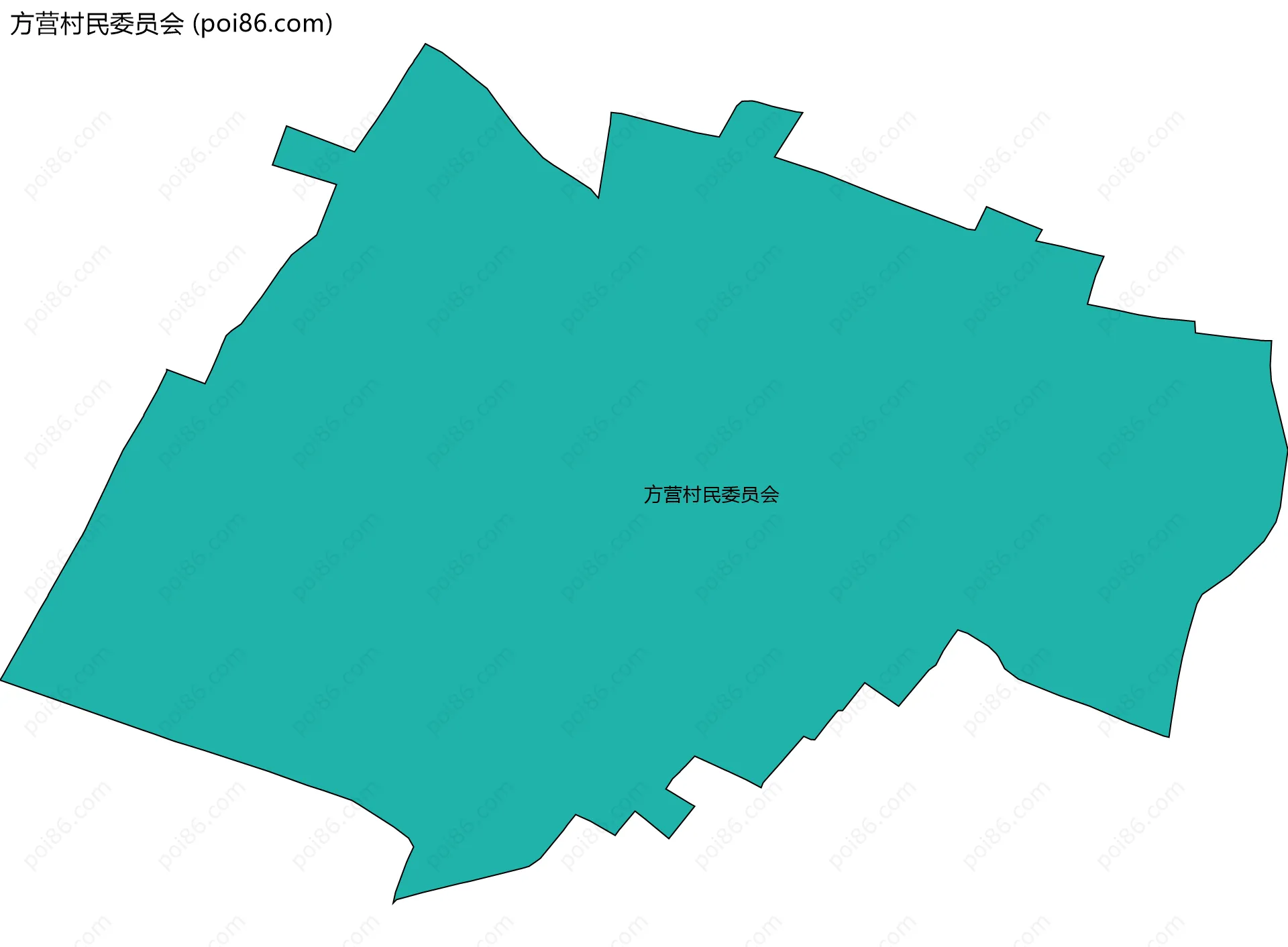 方营村民委员会边界地图