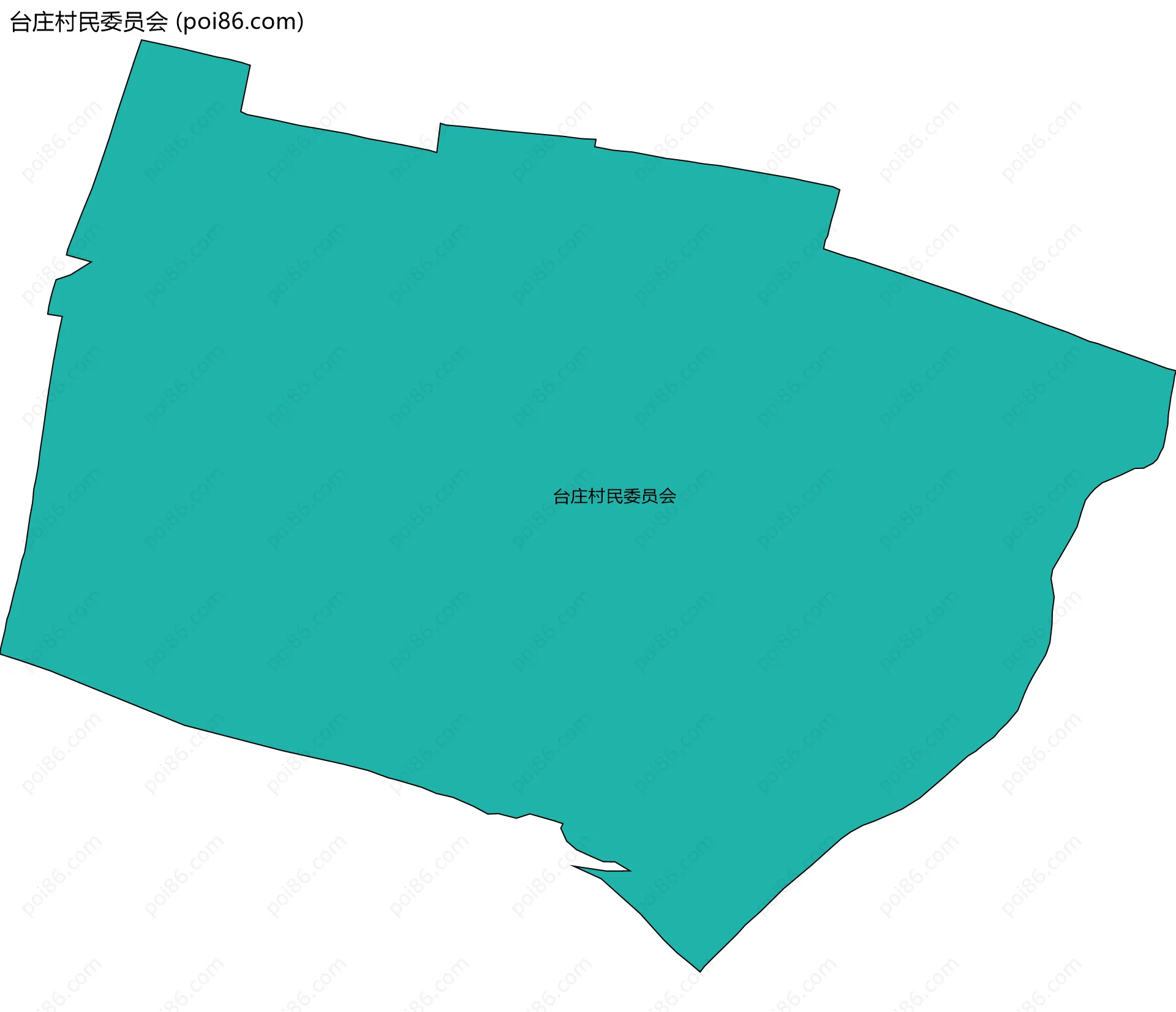 台庄村民委员会边界地图