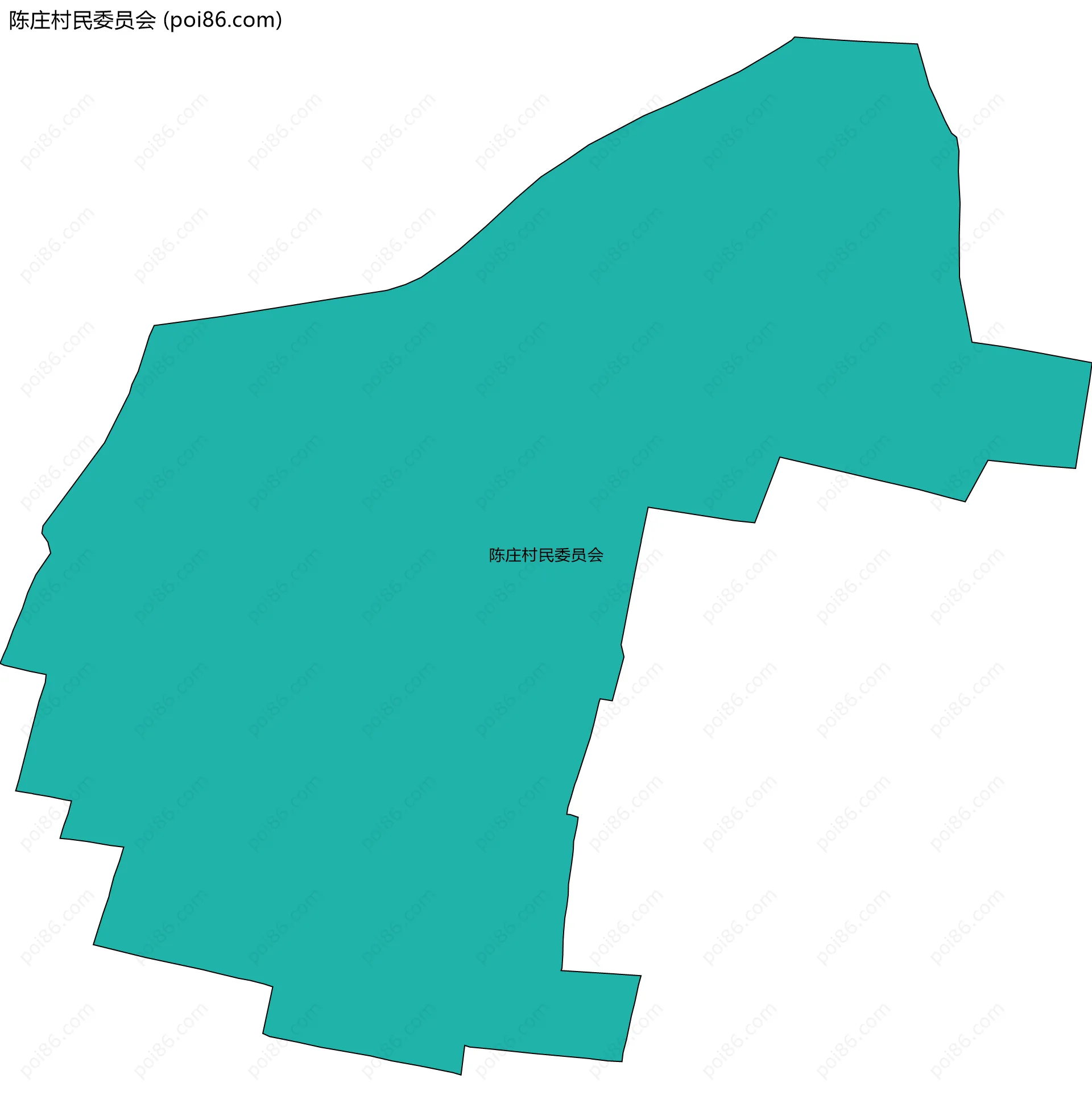 陈庄村民委员会边界地图