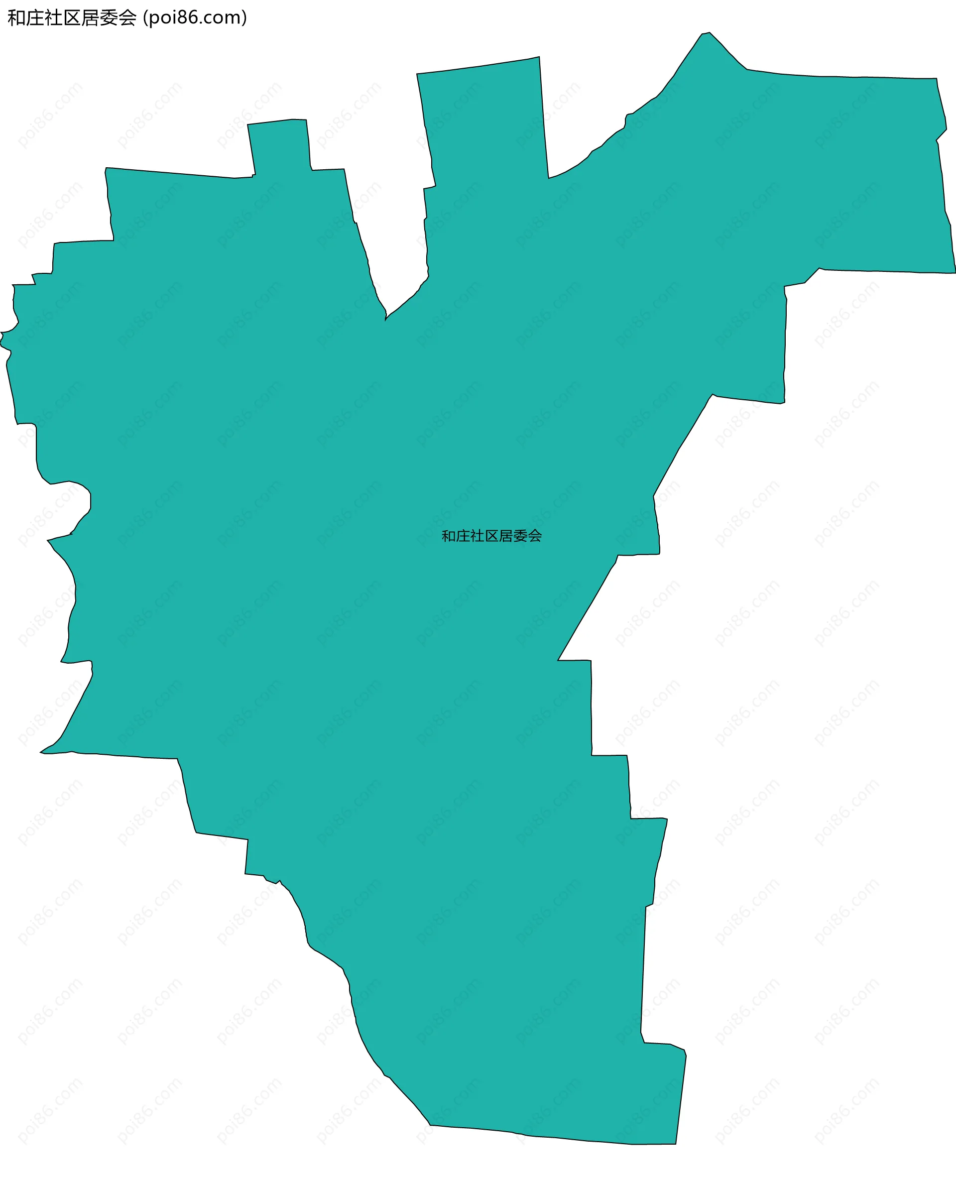 和庄社区居委会边界地图