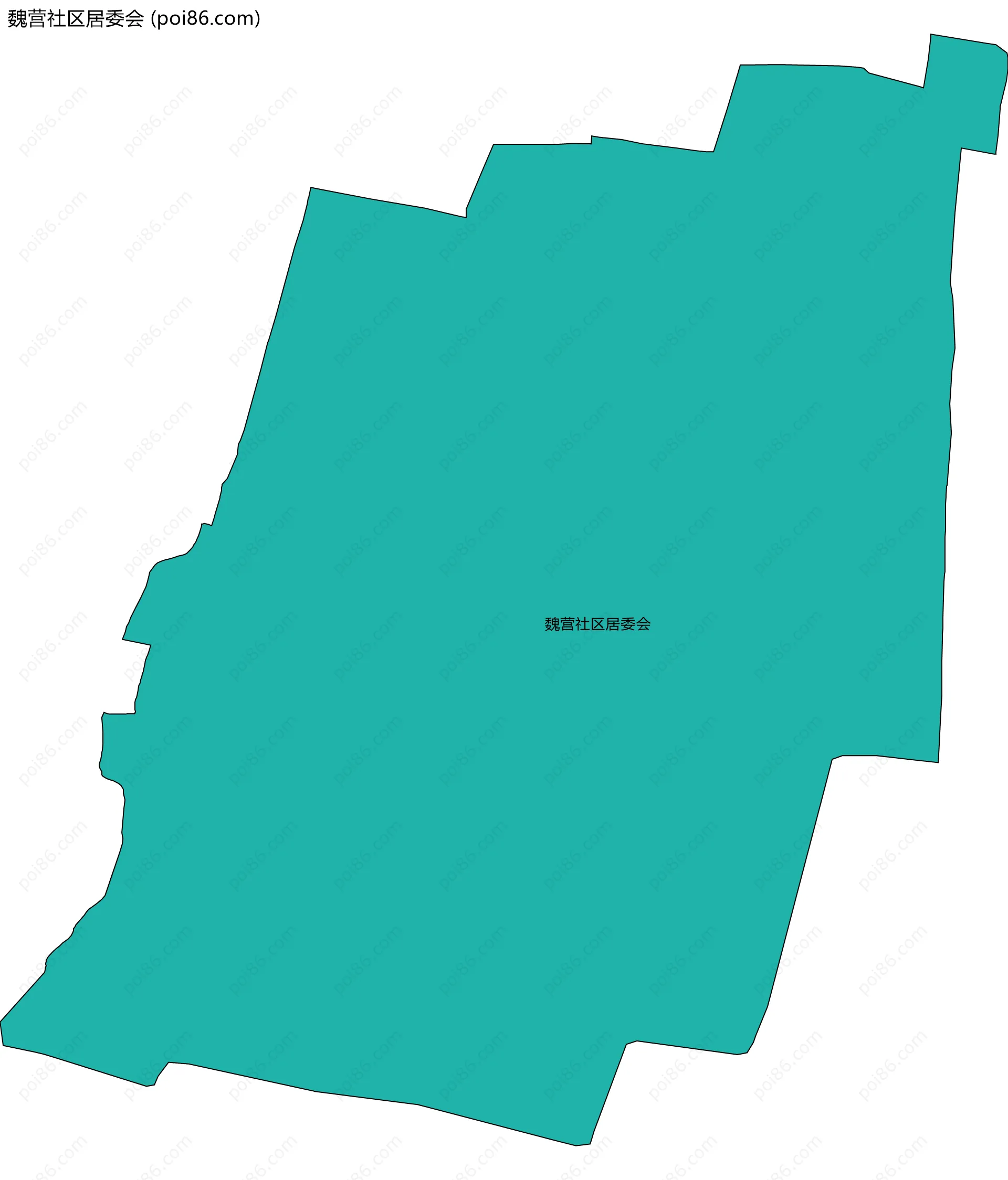 魏营社区居委会边界地图