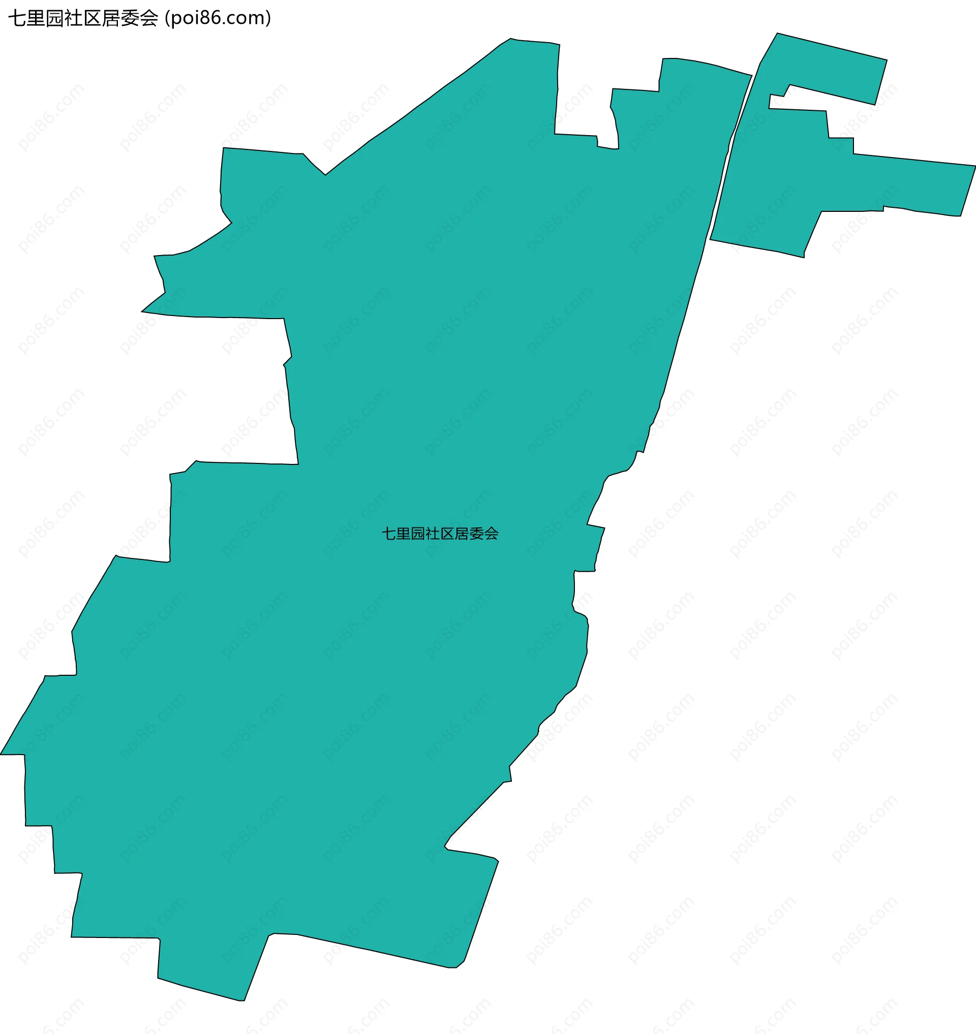 七里园社区居委会边界地图