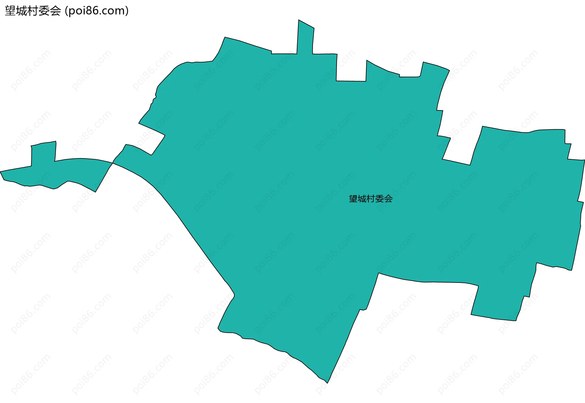 望城村委会边界地图