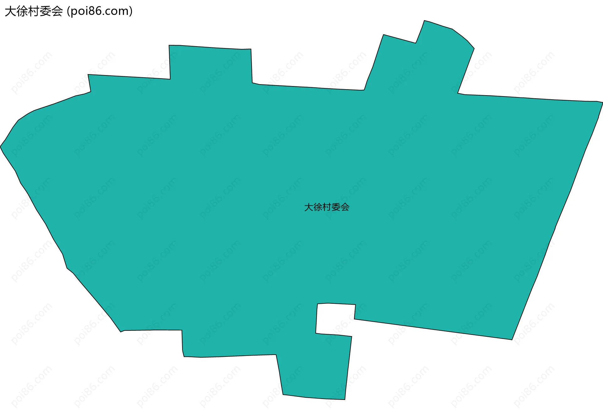 大徐村委会边界地图