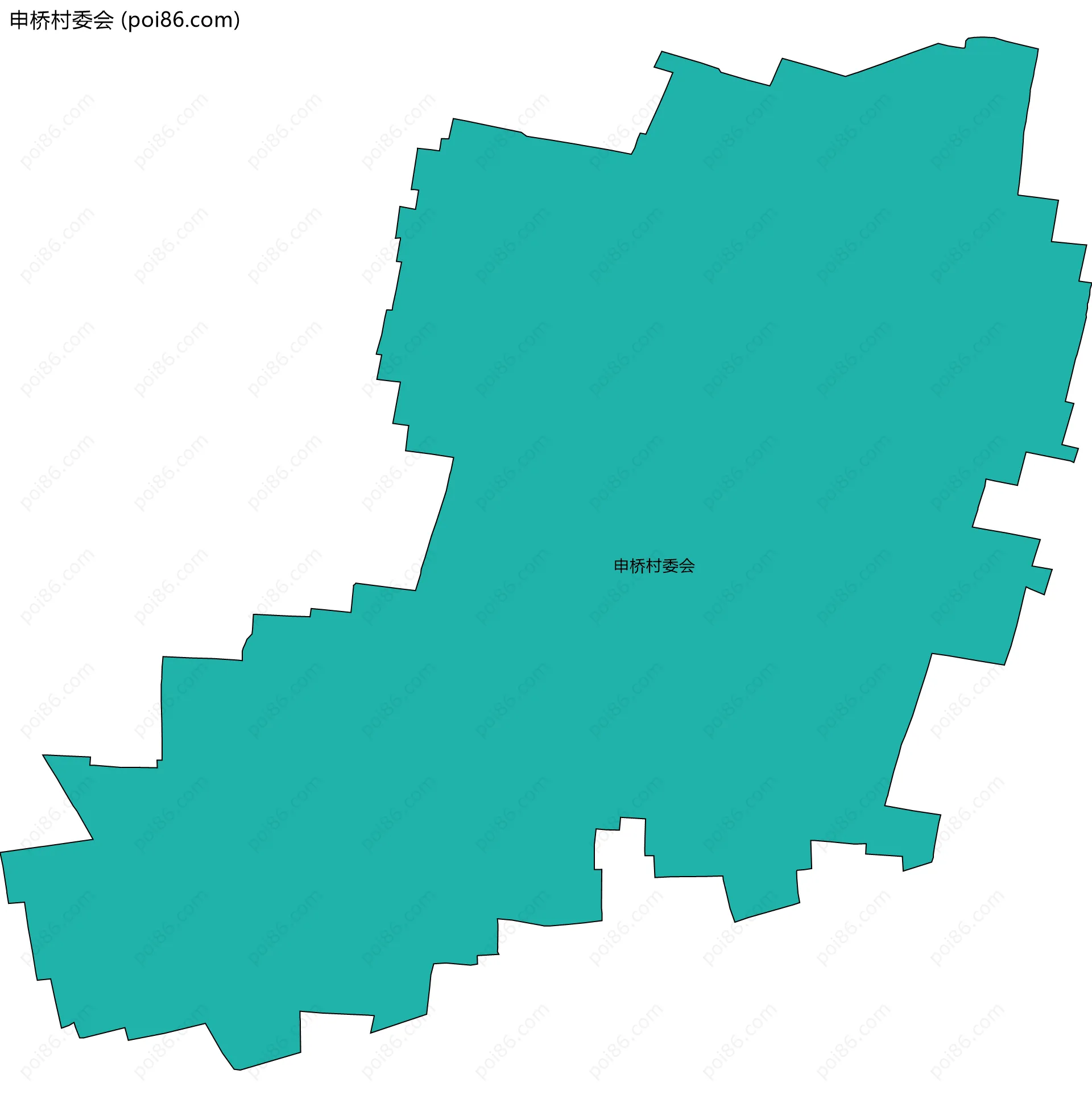 申桥村委会边界地图