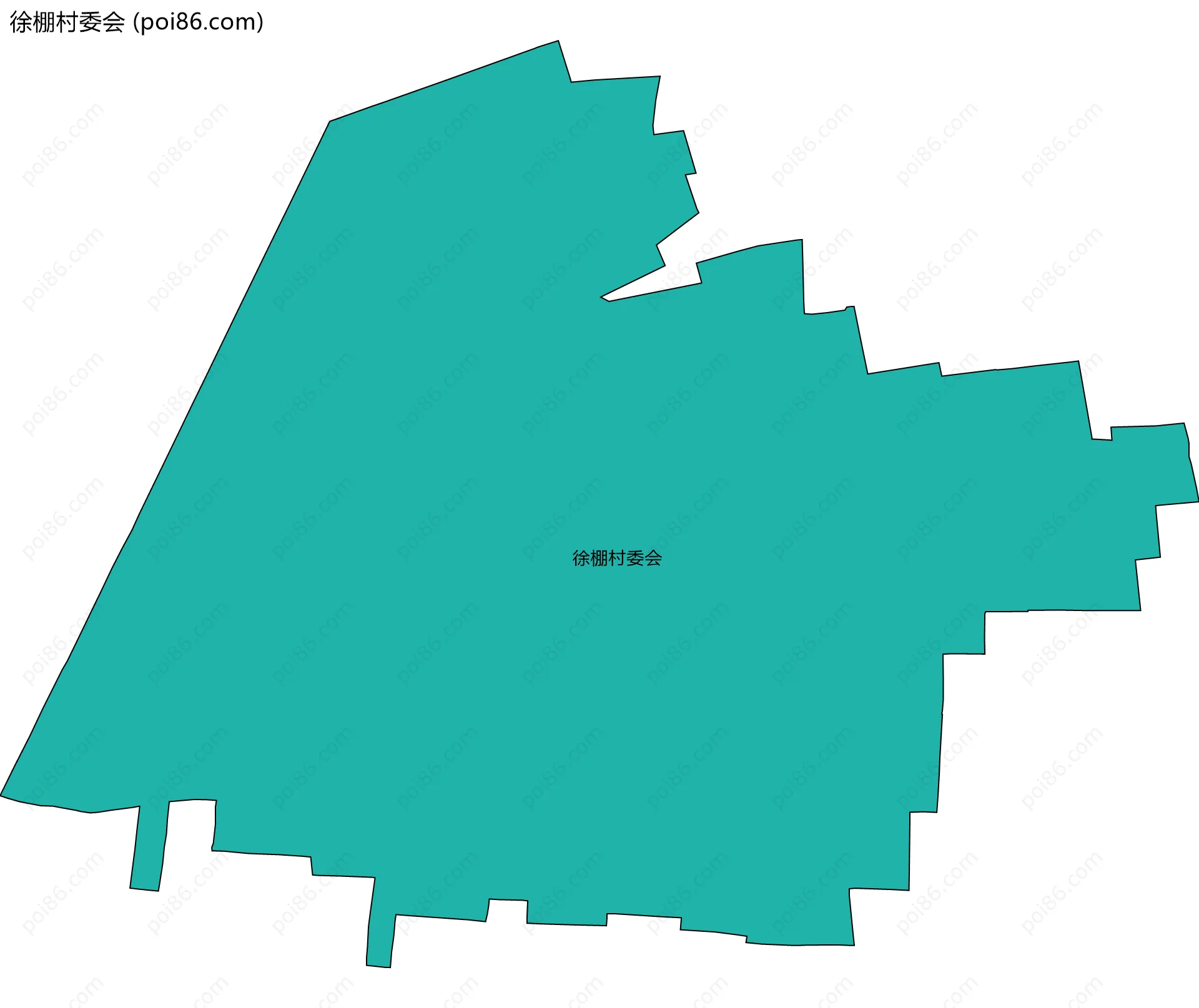 徐棚村委会边界地图
