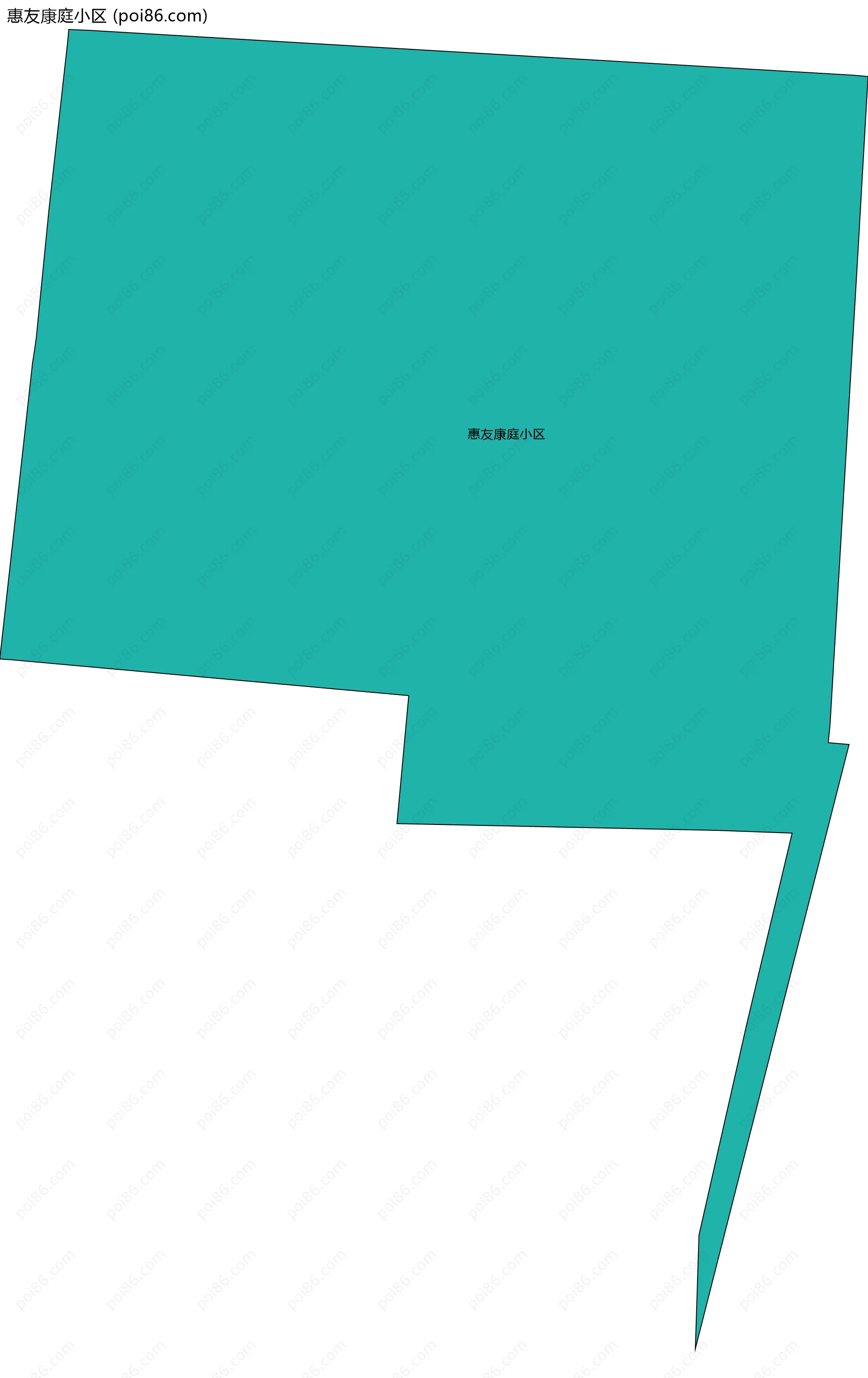 惠友康庭小区边界地图