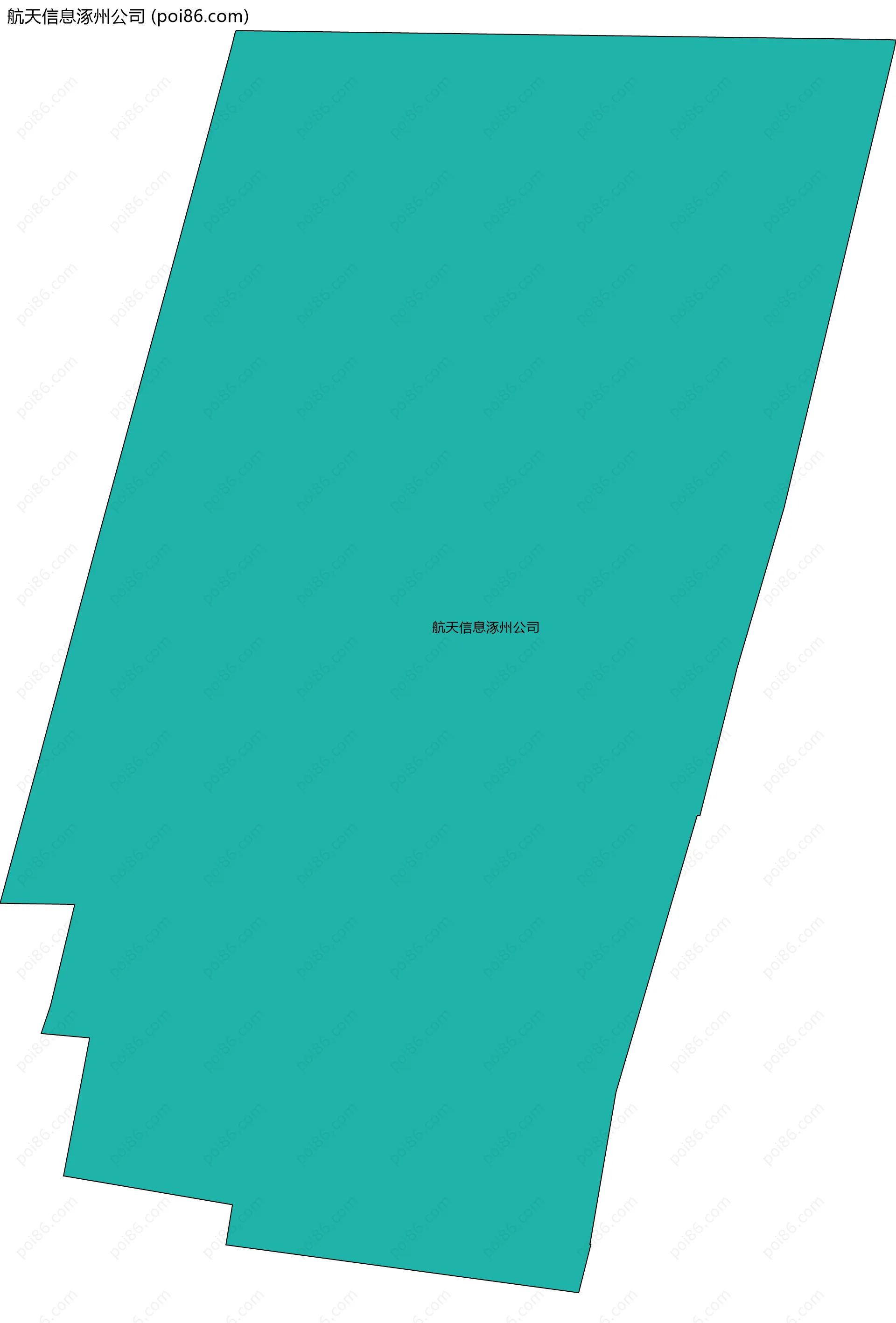 航天信息涿州公司边界地图