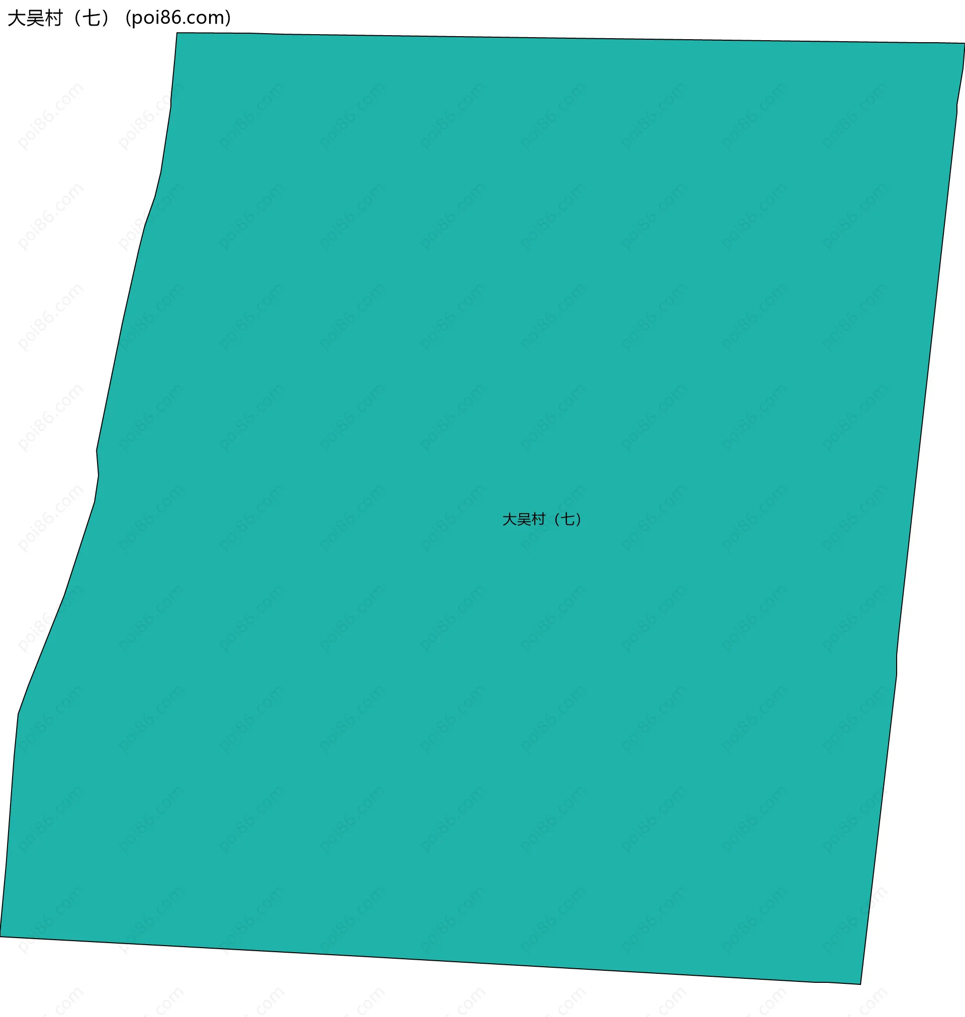 大吴村（七）边界地图