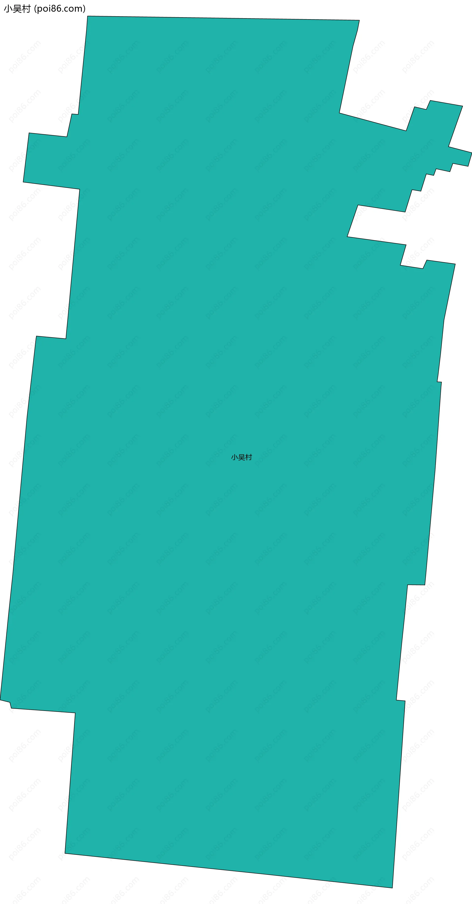 小吴村边界地图