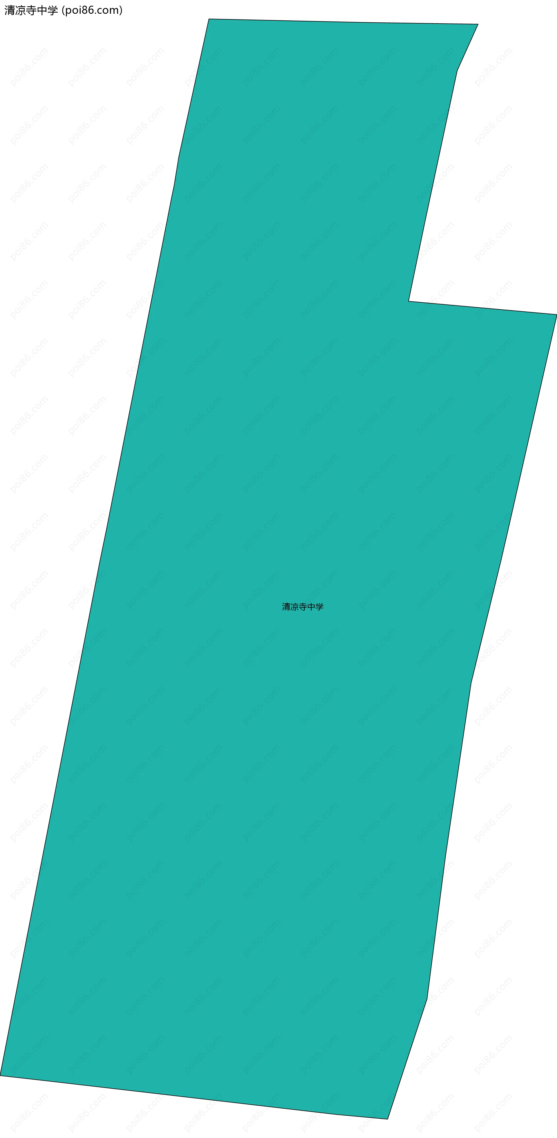 清凉寺中学边界地图